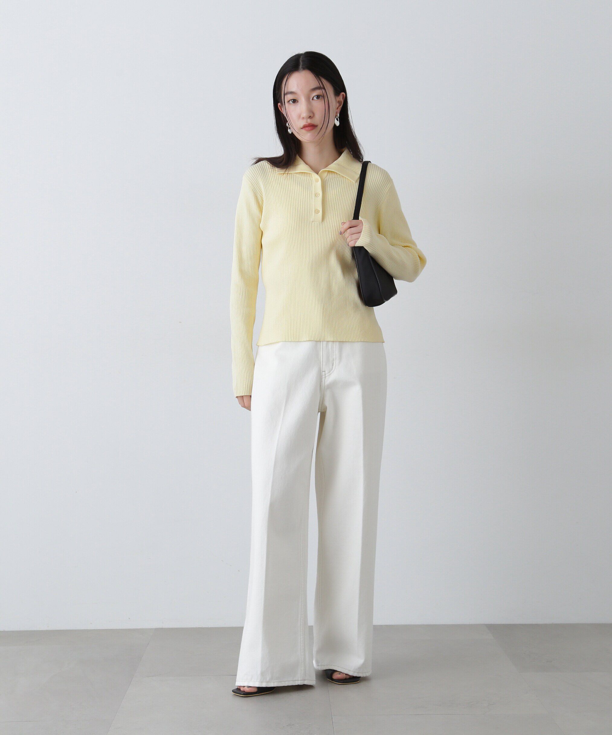  「ヘンリーネックリブニット」|ニット・セーター|