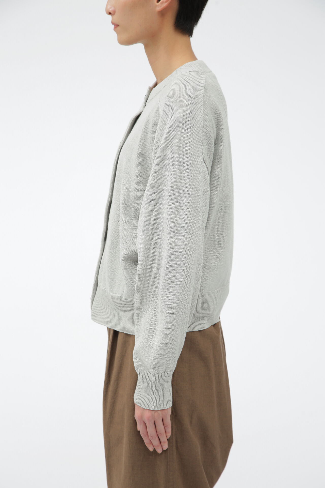 MHL.「COATED DRY COTTON」|カーディガン|