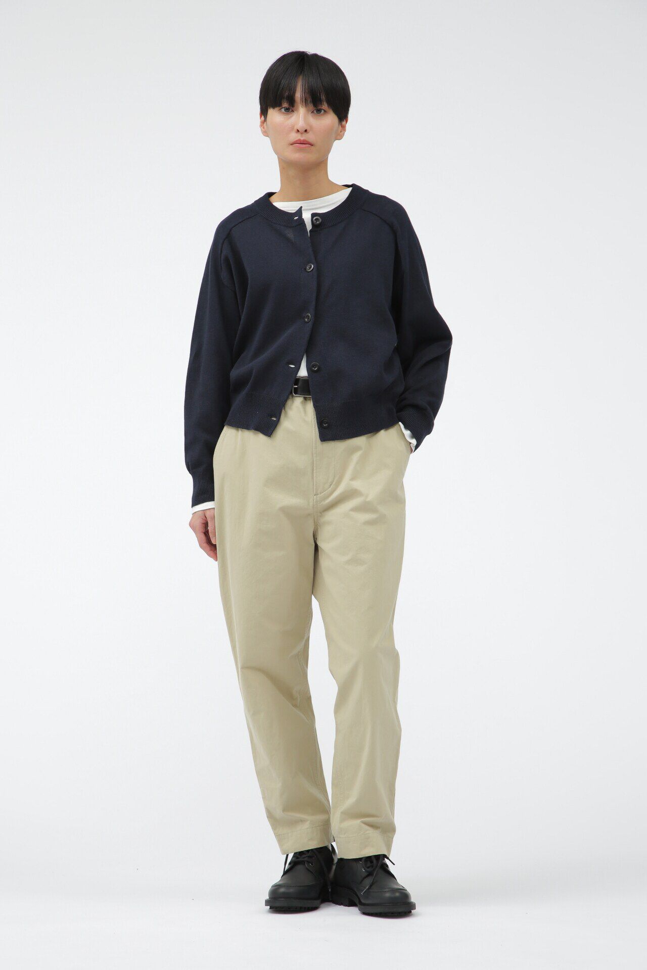 MHL.「COATED DRY COTTON」|カーディガン|