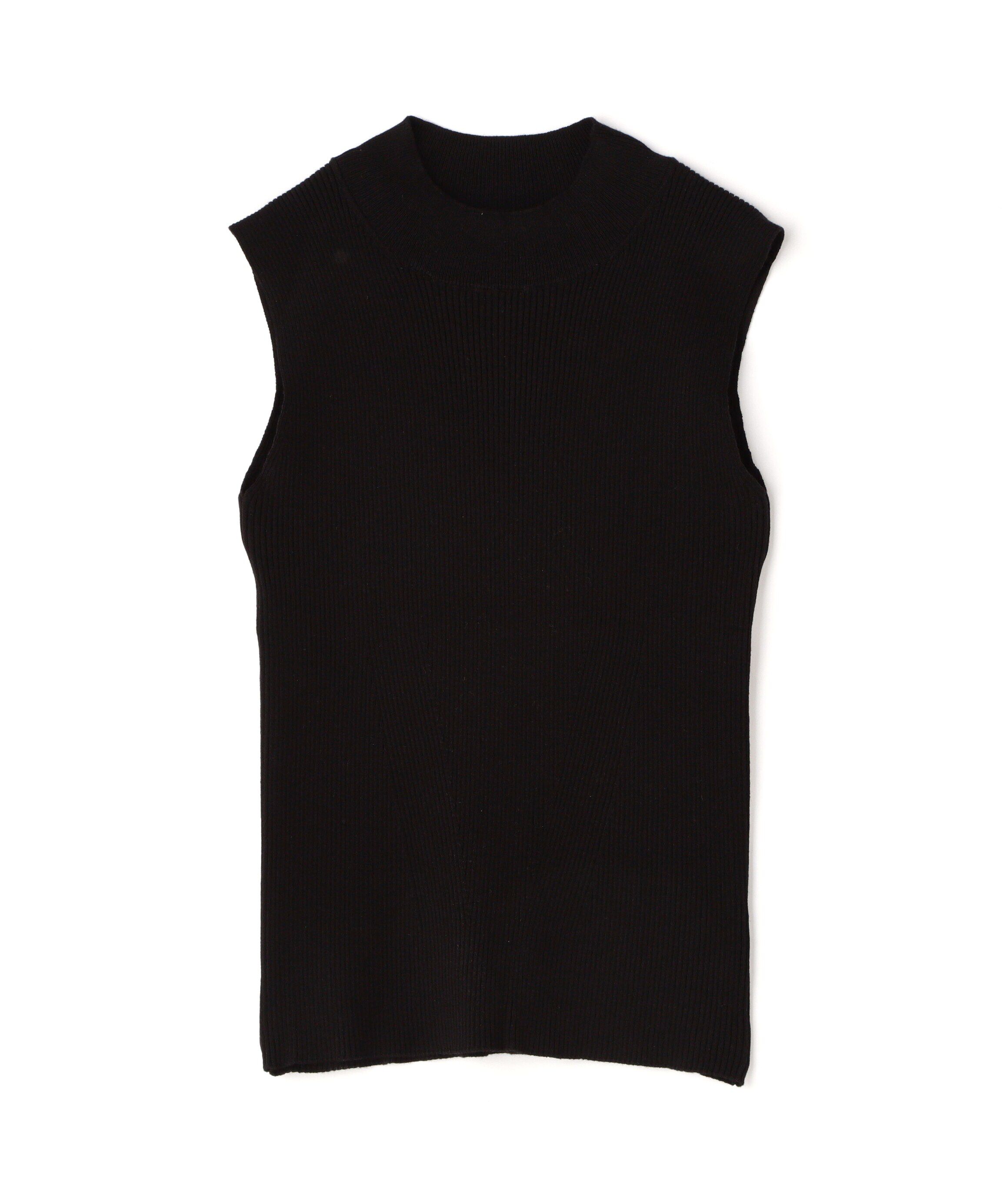  「ハイネックノースリーブリブニット」|ニット・セーター|