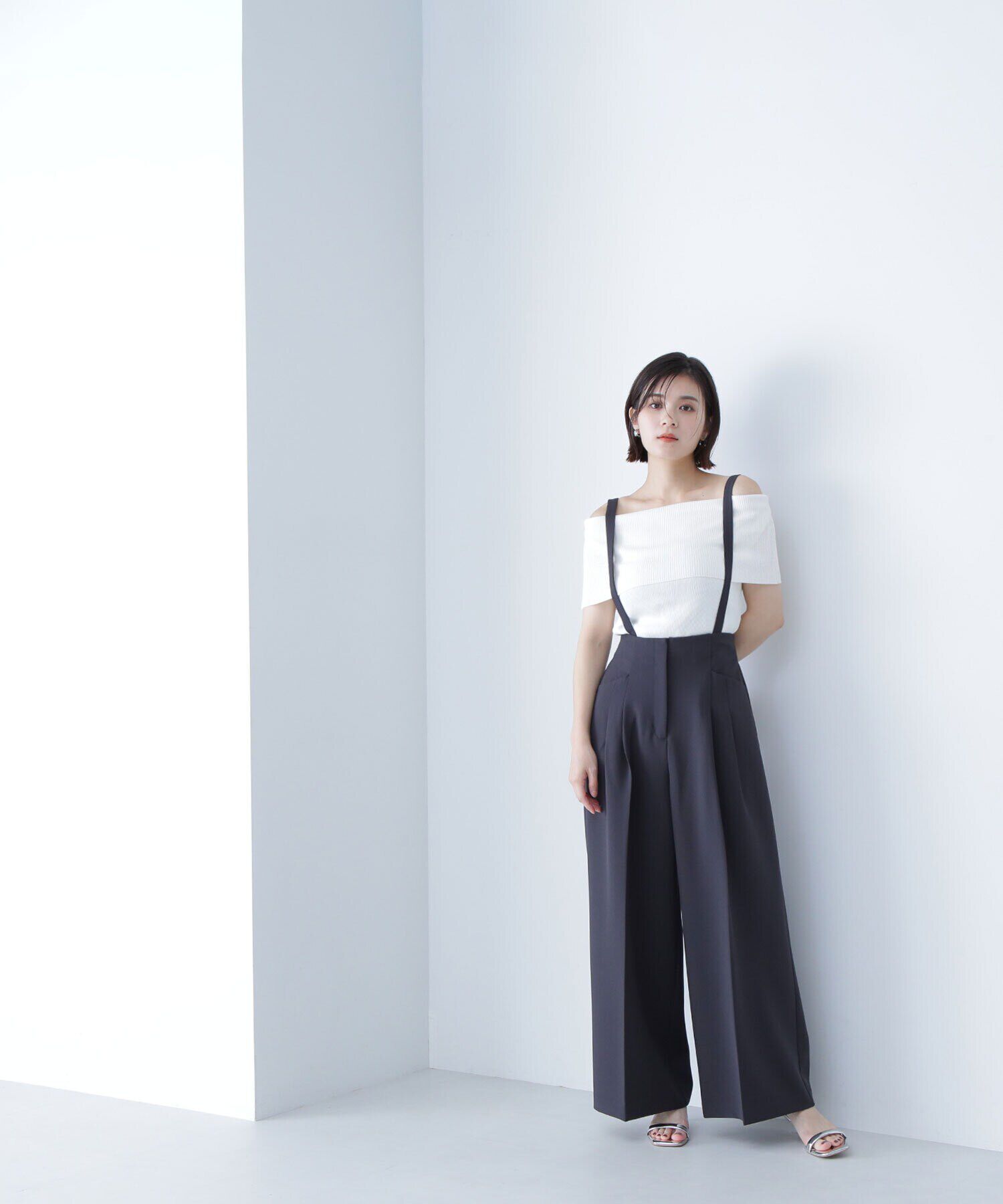  「ワイドオフショルリブニット」|ニット・セーター|