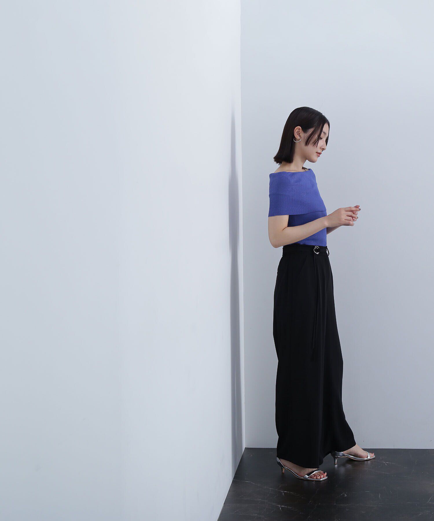  「ワイドオフショルリブニット」|ニット・セーター|