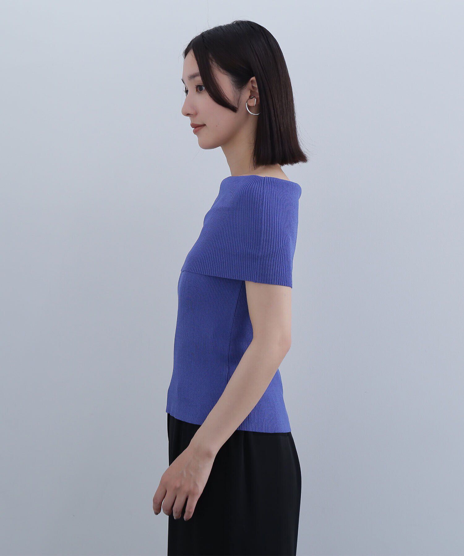  「ワイドオフショルリブニット」|ニット・セーター|