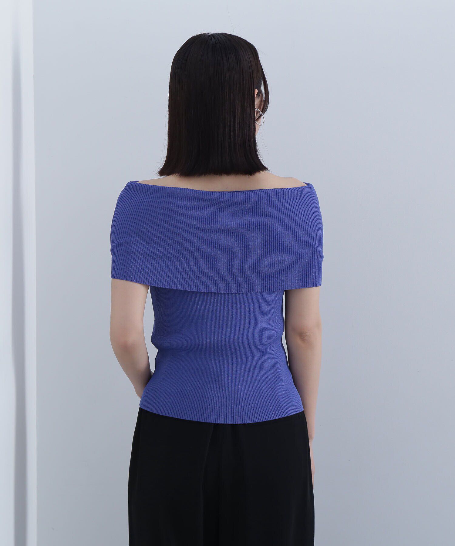  「ワイドオフショルリブニット」|ニット・セーター|