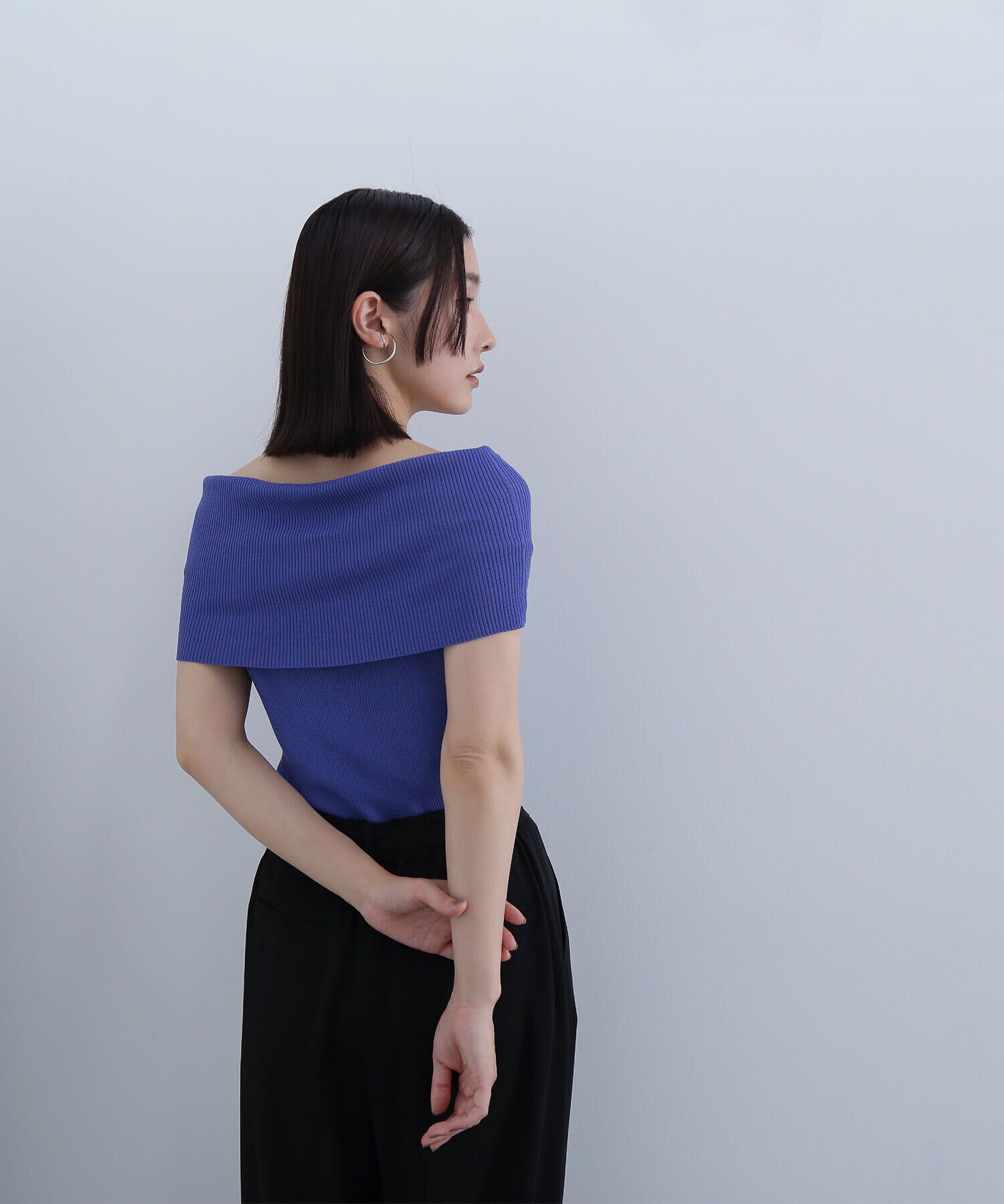  「ワイドオフショルリブニット」|ニット・セーター|