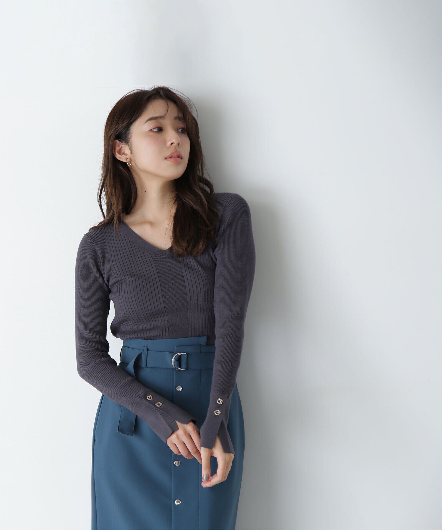  「ハトメカフスリブニット　24AW」|ニット・セーター|