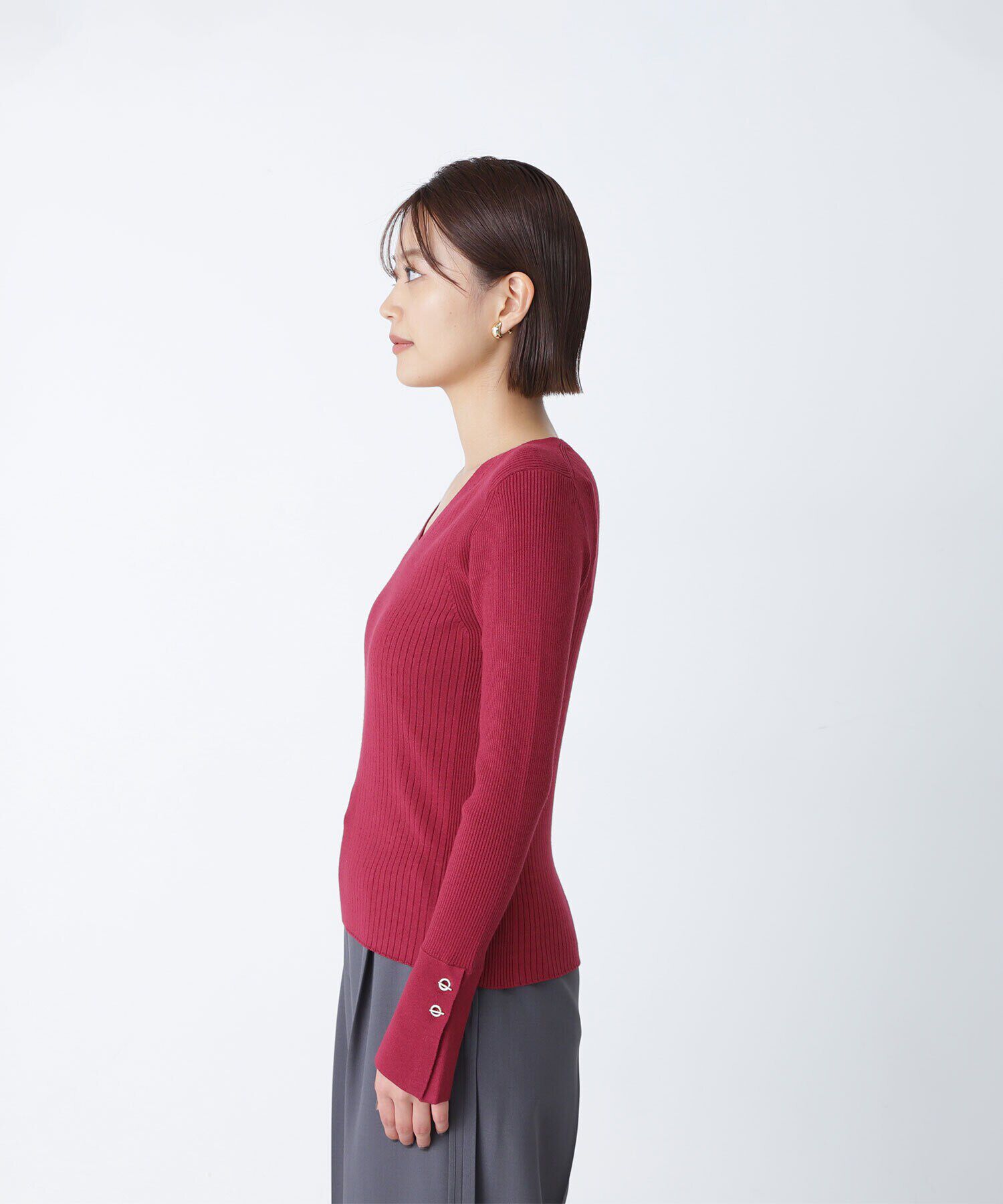  「ハトメカフスリブニット　24AW」|ニット・セーター|