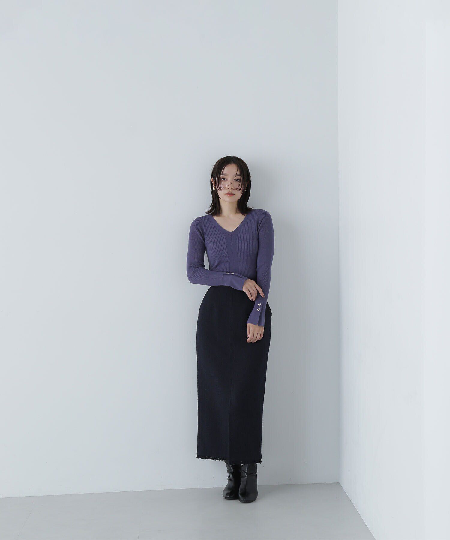  「ハトメカフスリブニット　24AW」|ニット・セーター|