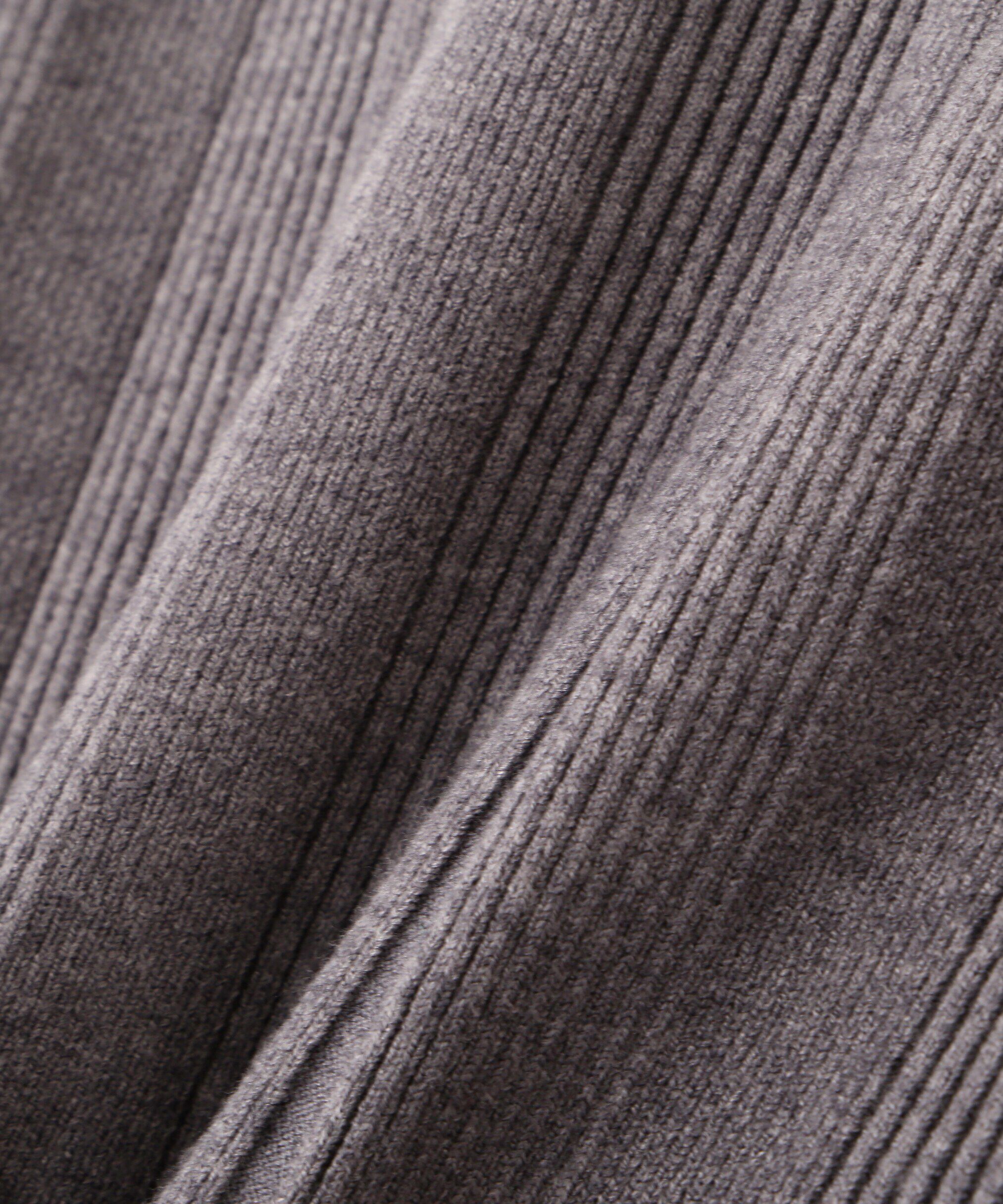  「スクエアネックランダムリブニット」|ニット・セーター|