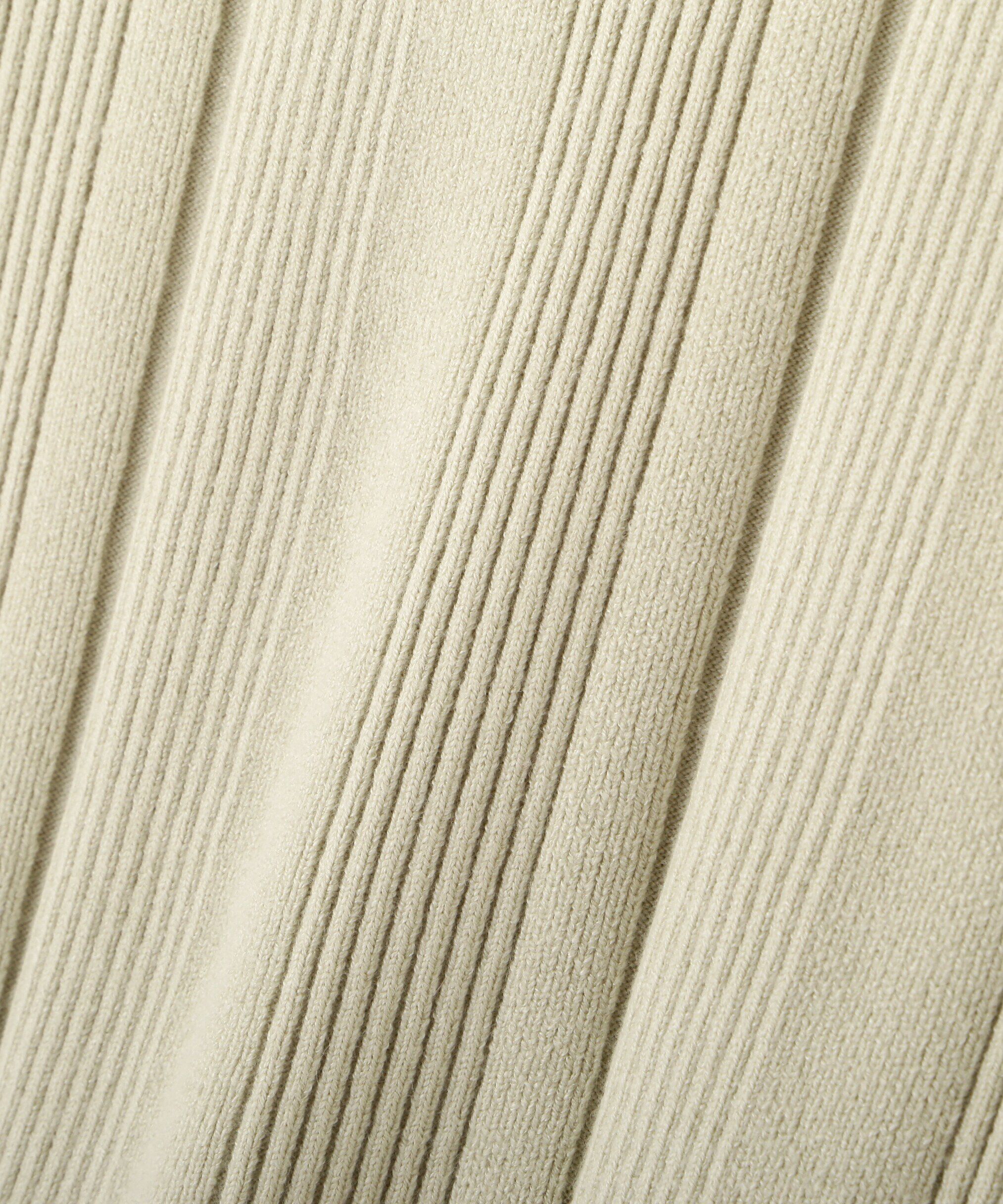  「スクエアネックランダムリブニット」|ニット・セーター|