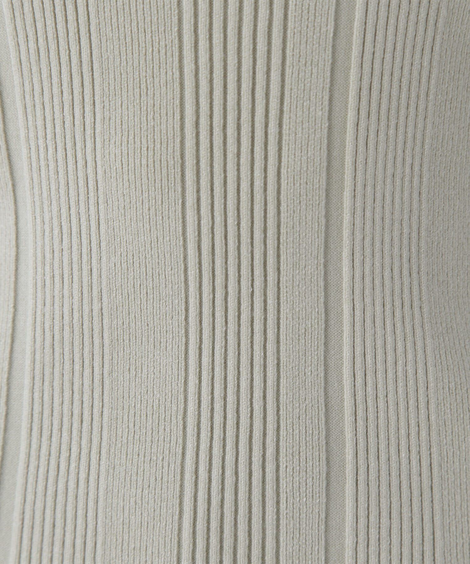  「スクエアネックランダムリブニット」|ニット・セーター|