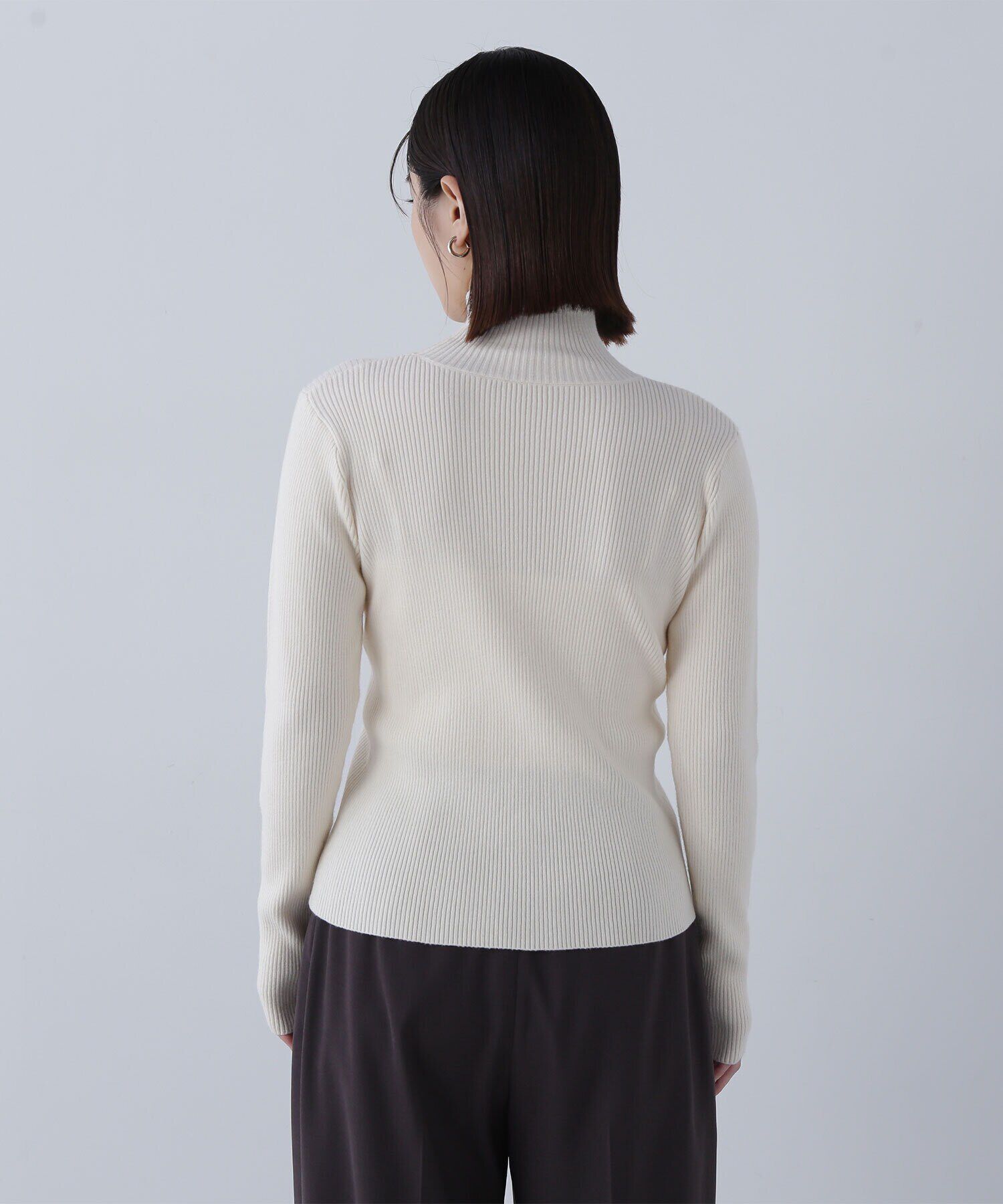  「チュールフリルトップス＆リブニット」|ニット・セーター|