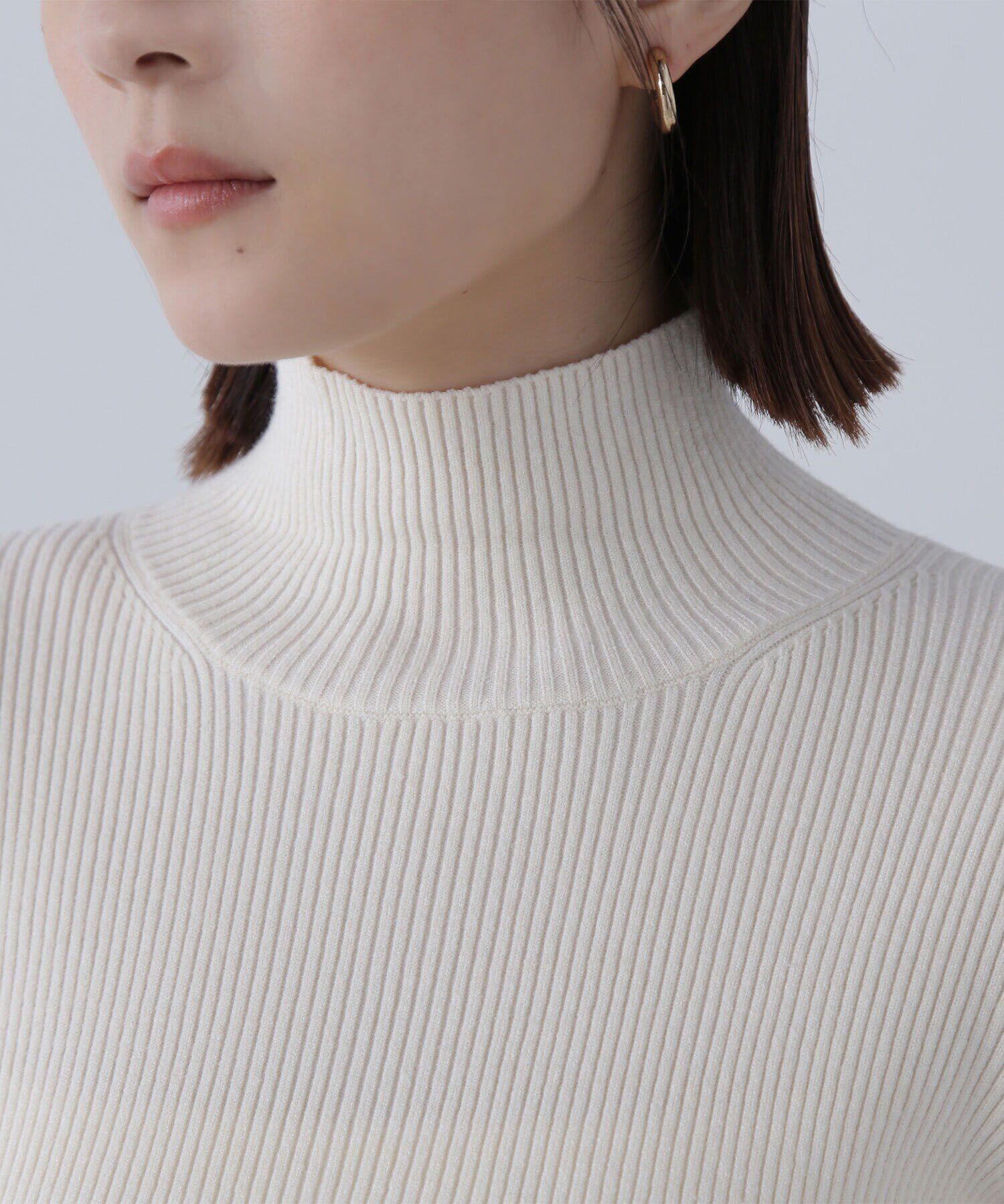  「チュールフリルトップス＆リブニット」|ニット・セーター|