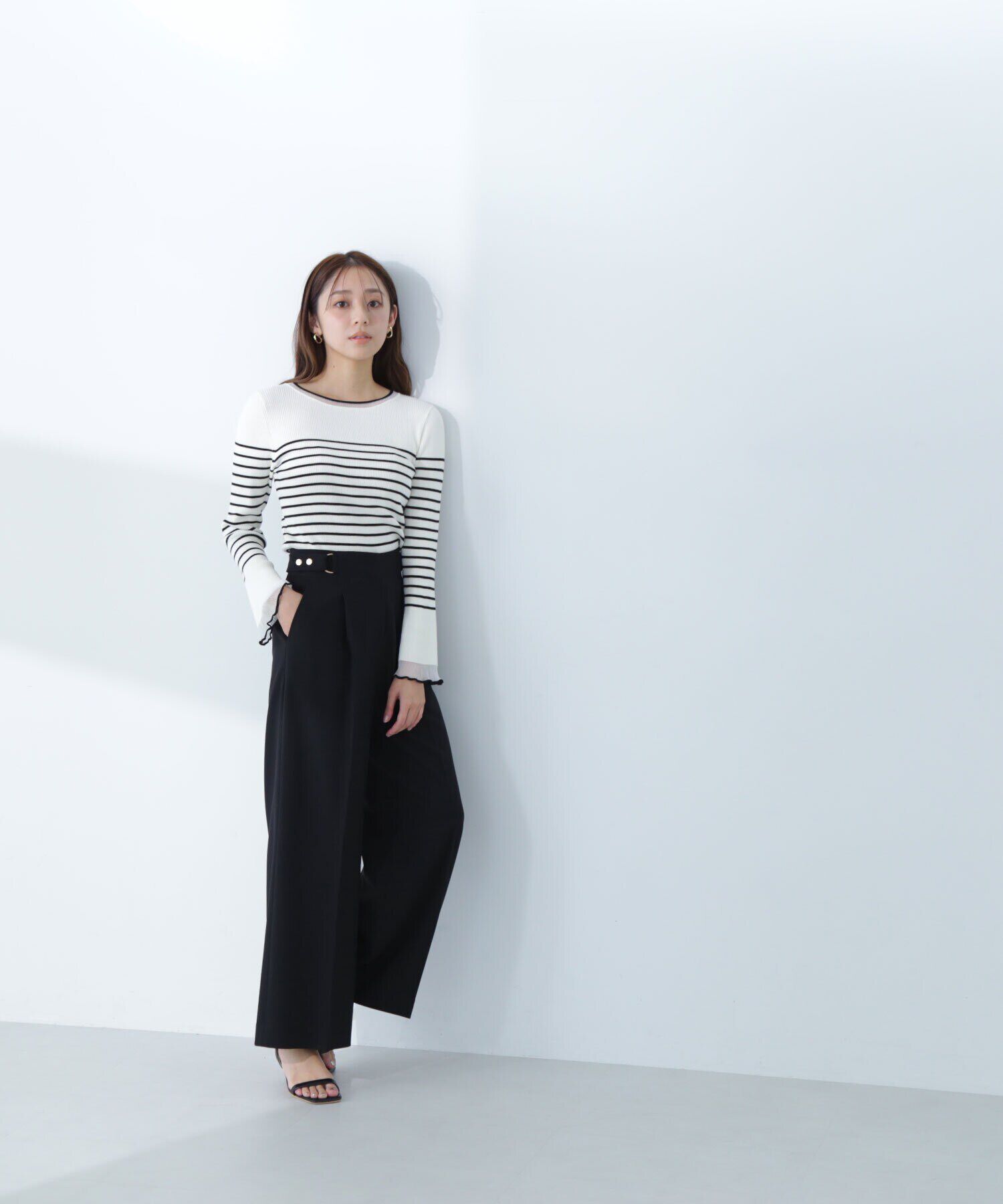  「メタルポイントハイウエストパンツ」|その他|