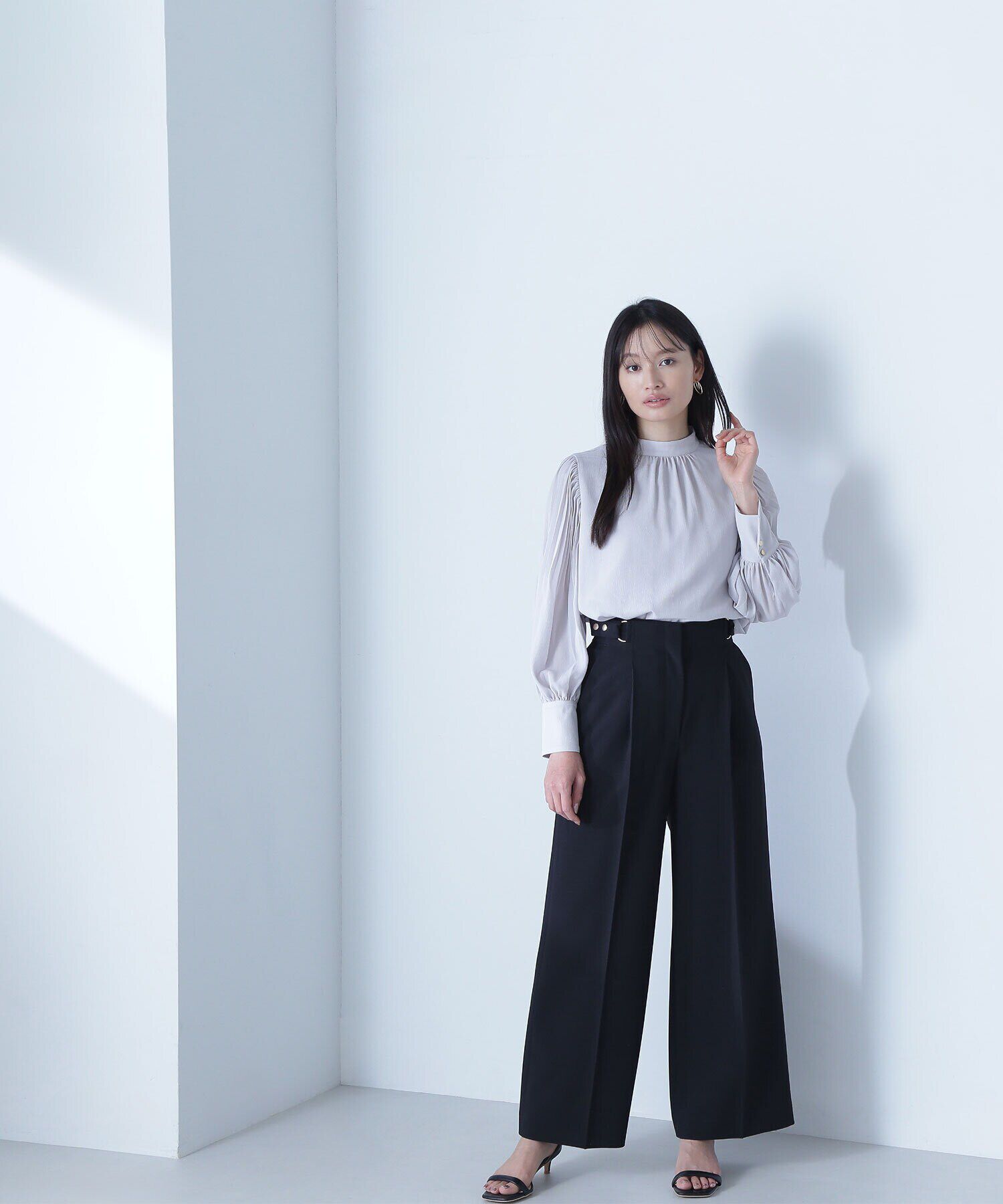  「メタルポイントハイウエストパンツ」|その他|