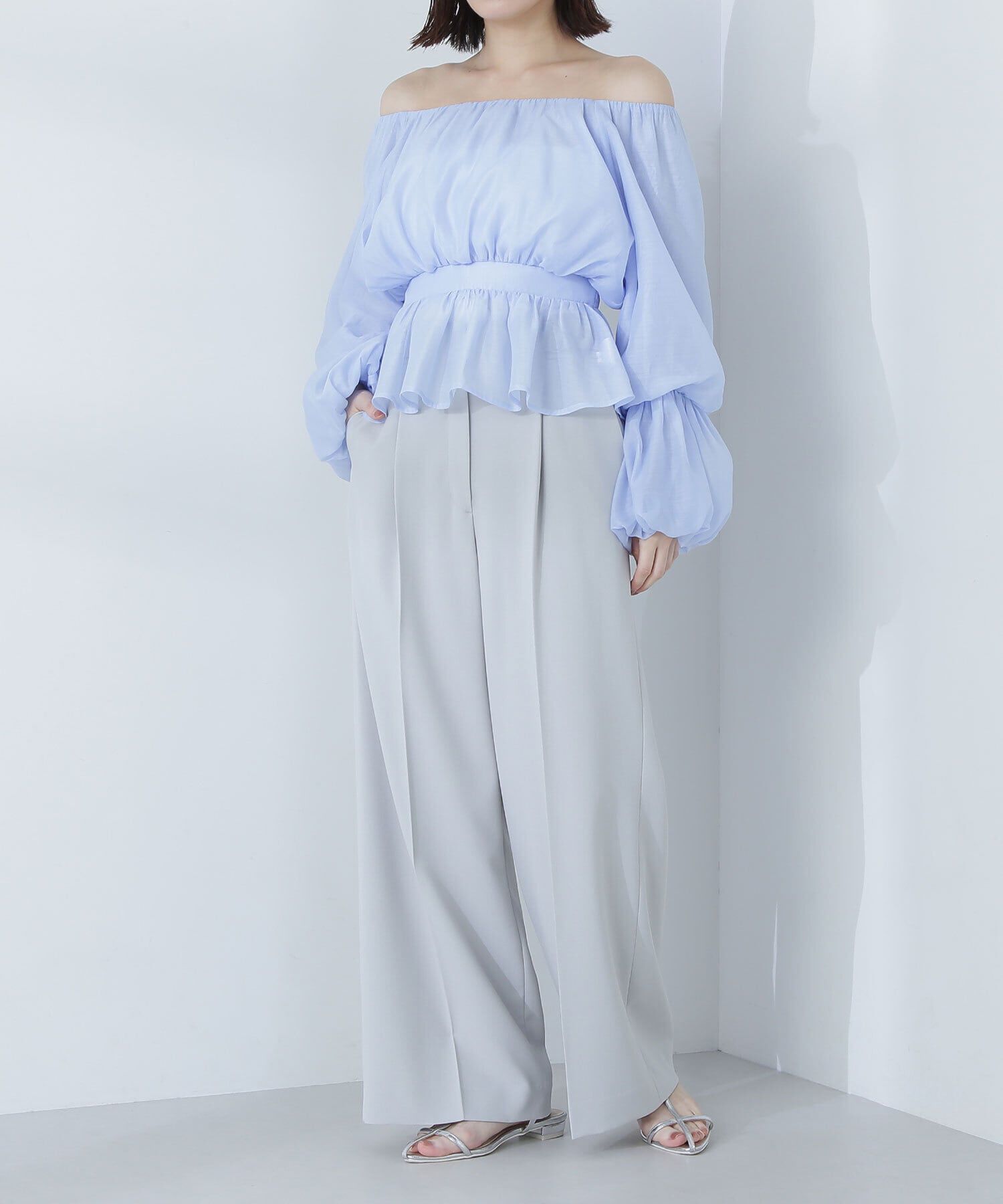  「メタルポイントハイウエストパンツ」|その他|