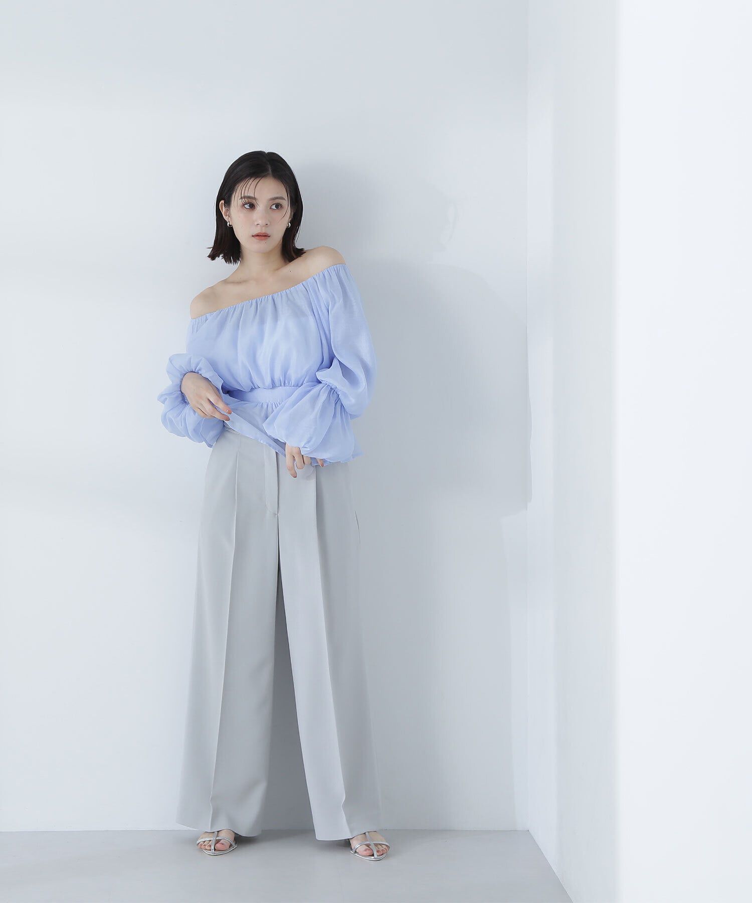  「メタルポイントハイウエストパンツ」|その他|