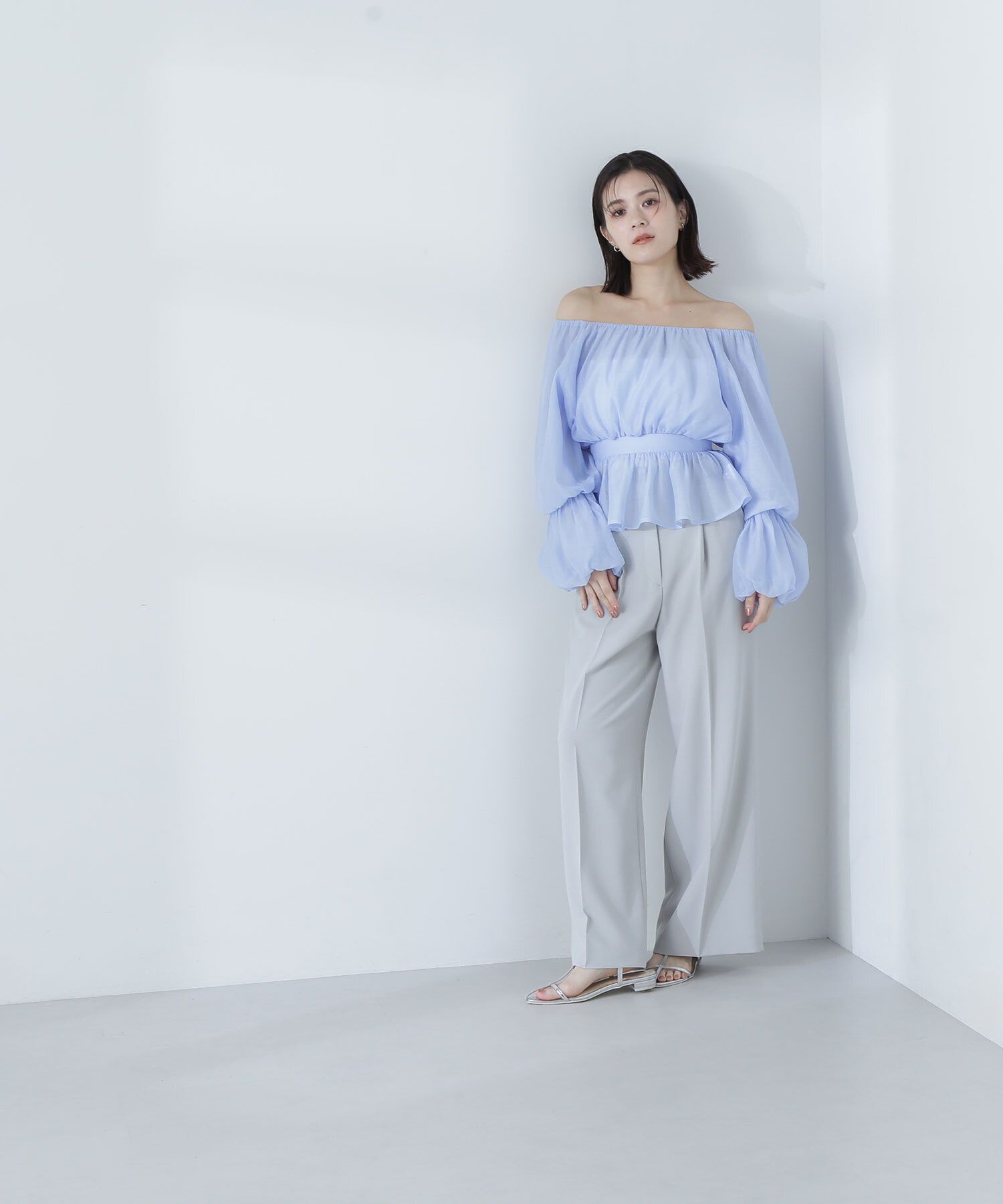  「メタルポイントハイウエストパンツ」|その他|