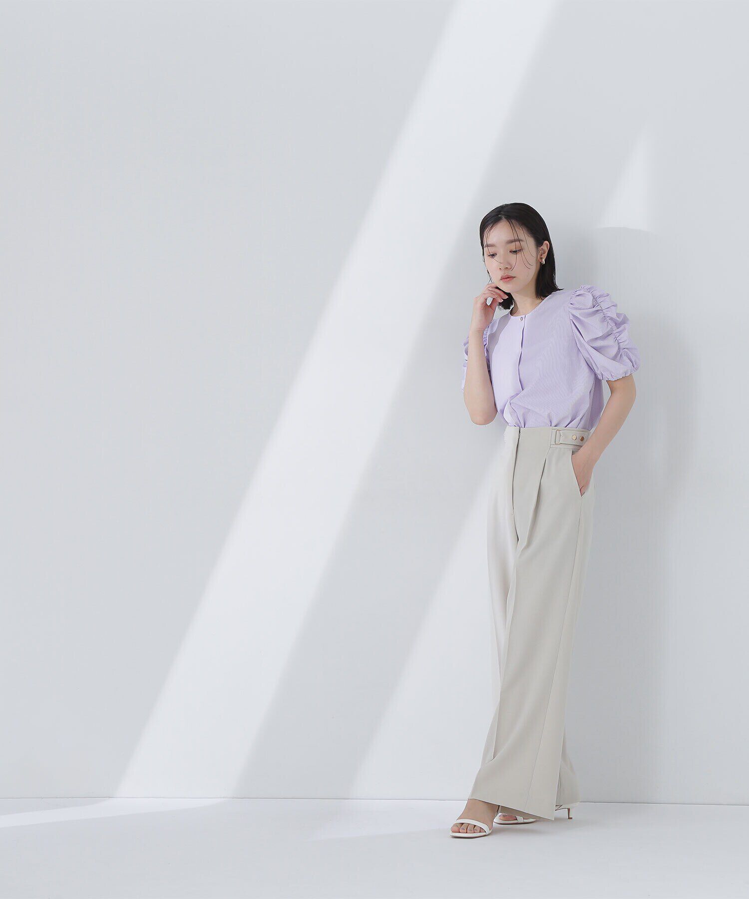  「メタルポイントハイウエストパンツ」|その他|