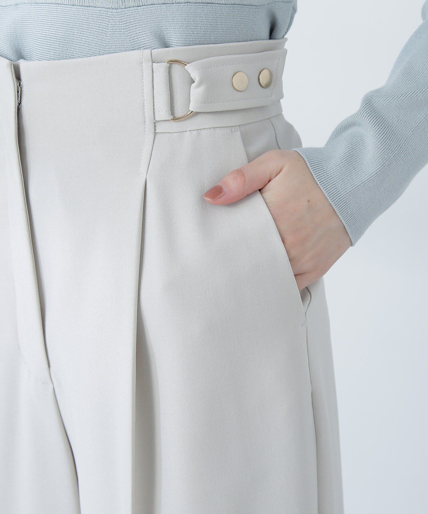  「メタルポイントハイウエストパンツ」|その他|