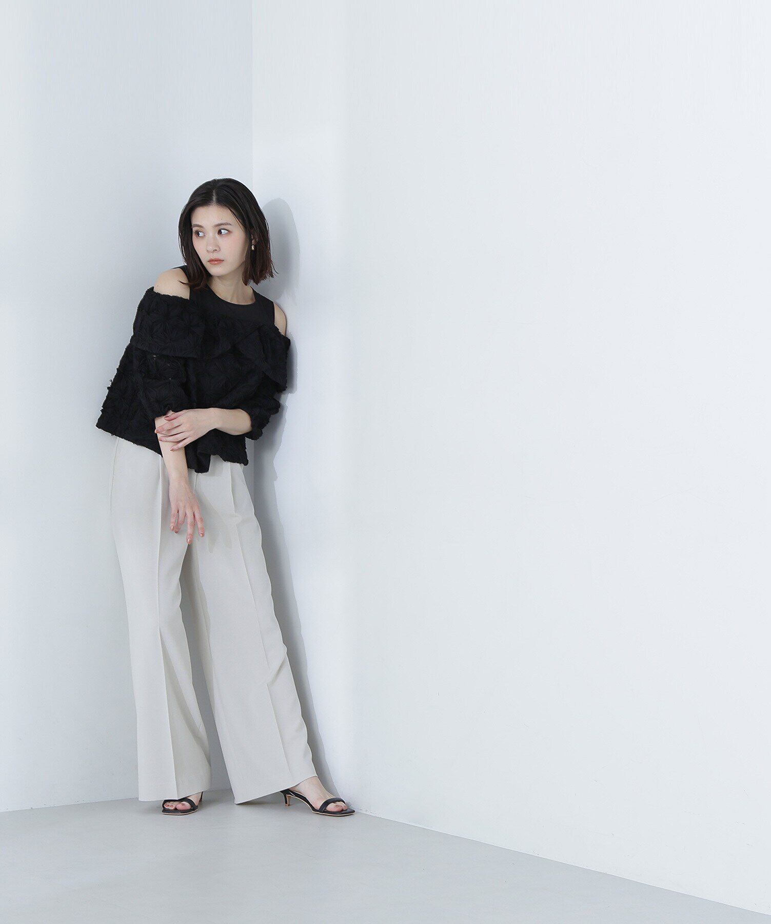  「メタルポイントハイウエストパンツ」|その他|