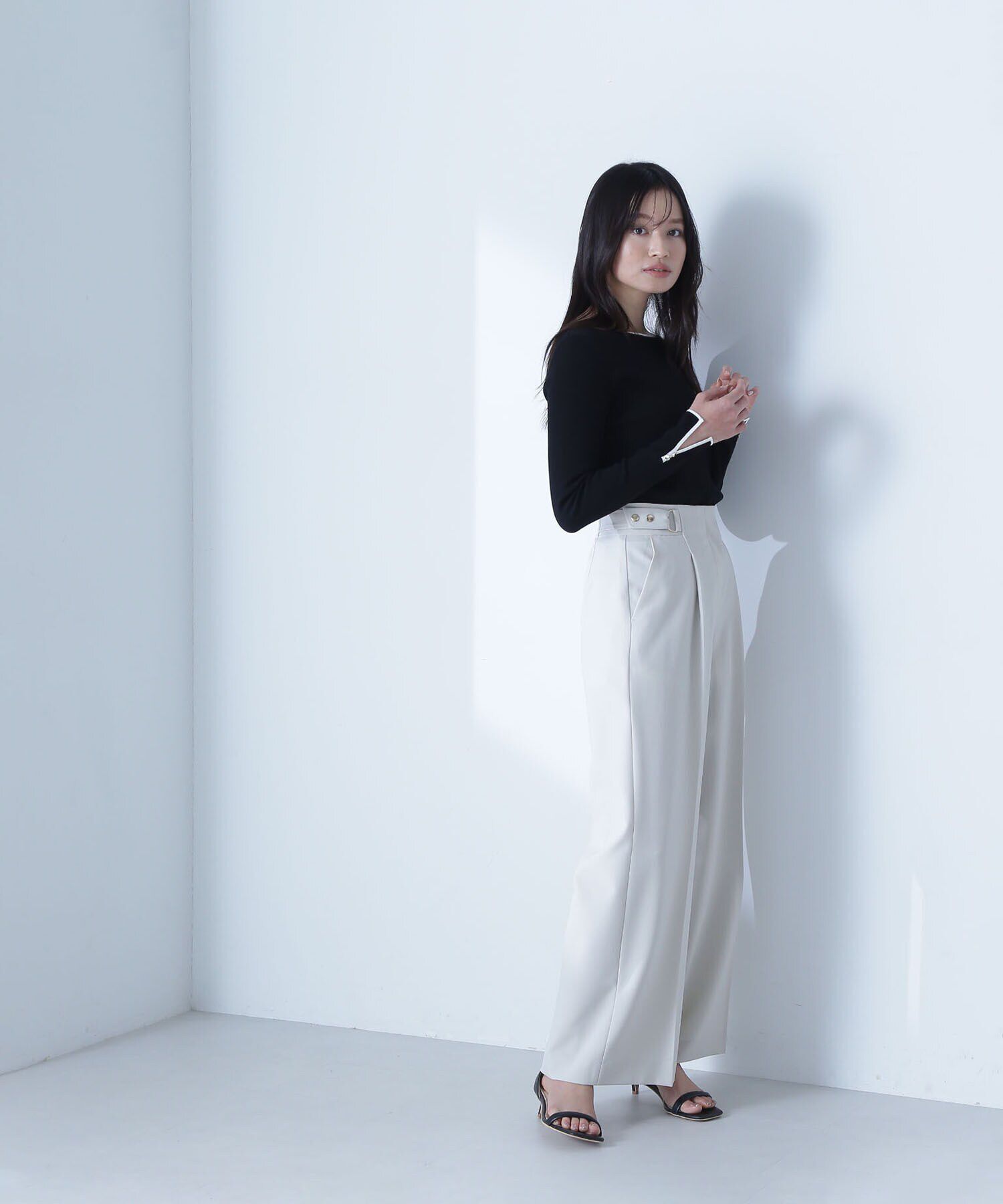  「メタルポイントハイウエストパンツ」|その他|