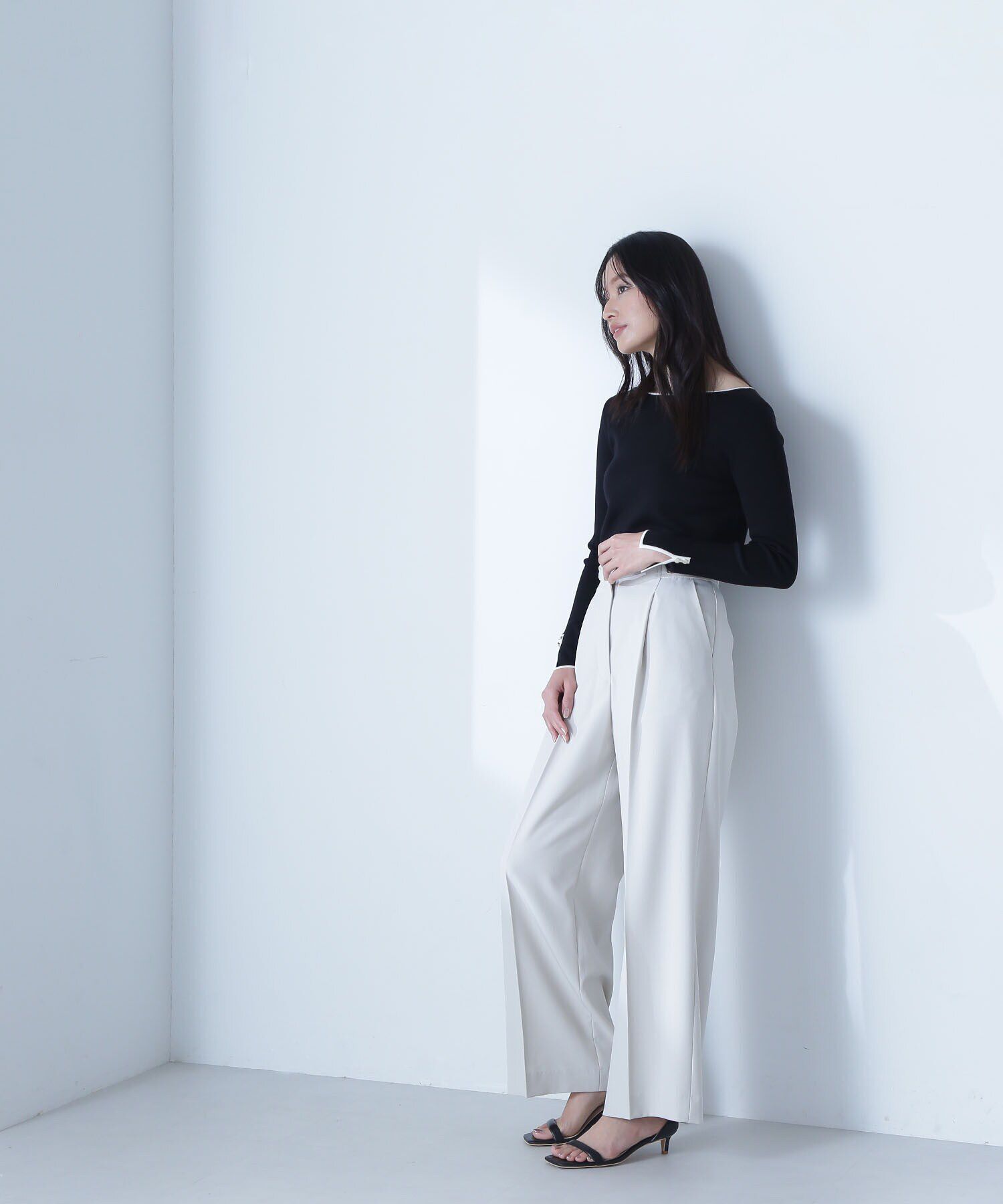  「メタルポイントハイウエストパンツ」|その他|