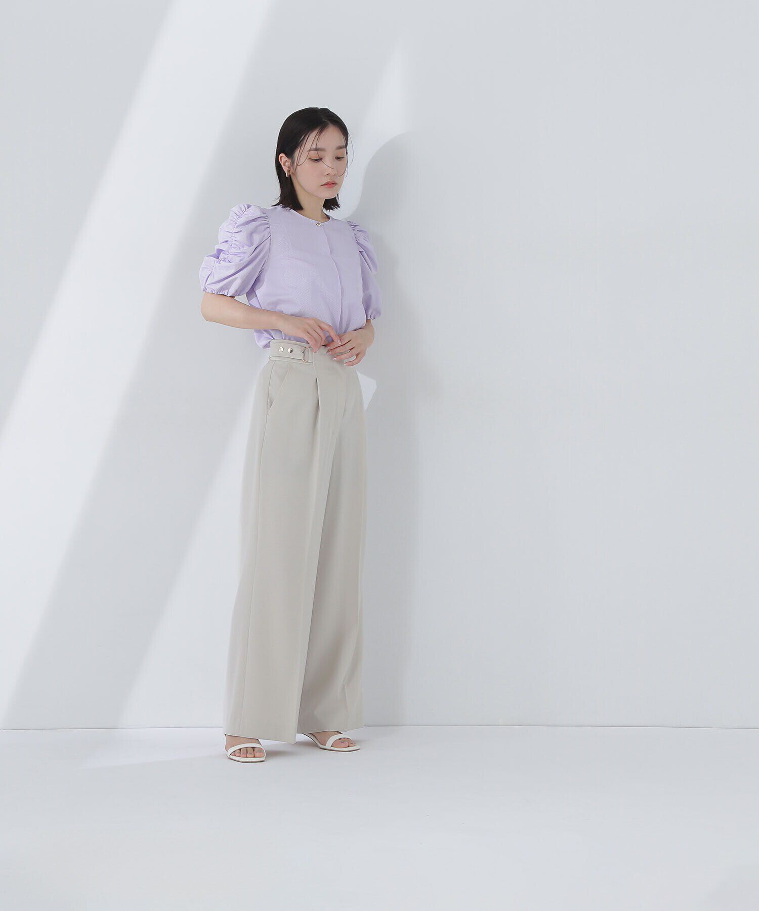  「メタルポイントハイウエストパンツ」|その他|