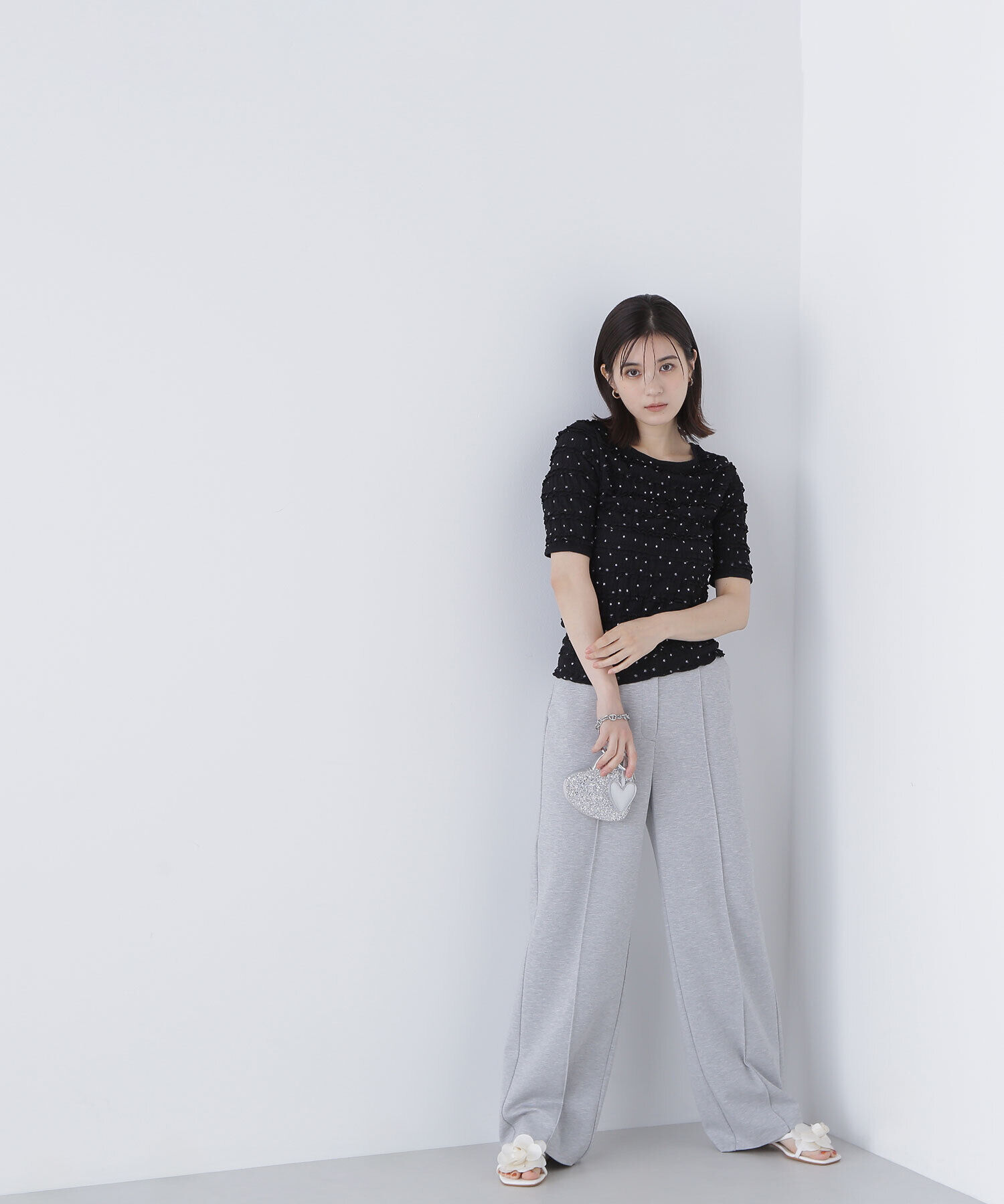  「ドットバイカラーカットソー」|Tシャツ・カットソー|