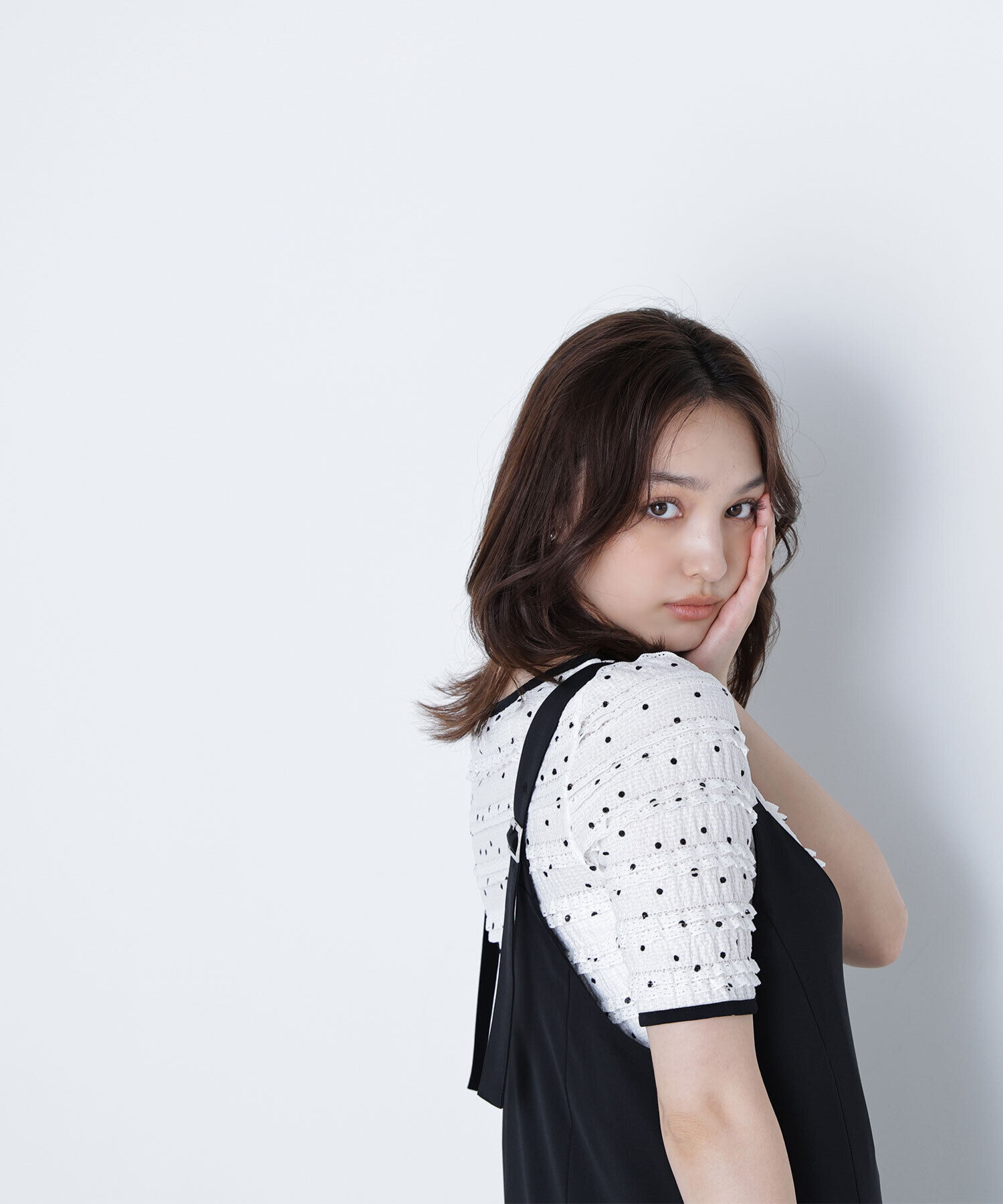  「ドットバイカラーカットソー」|Tシャツ・カットソー|