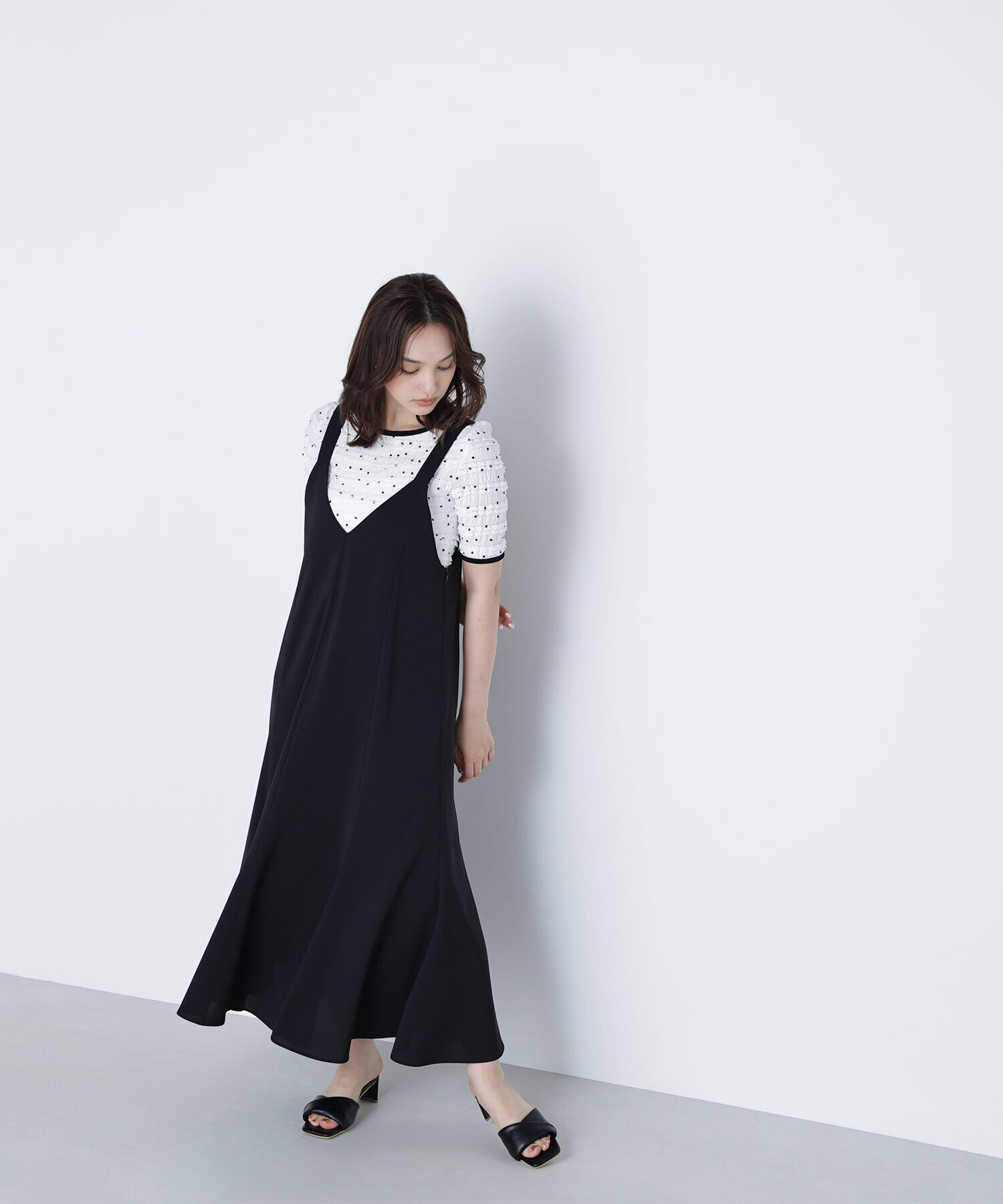  「ドットバイカラーカットソー」|Tシャツ・カットソー|