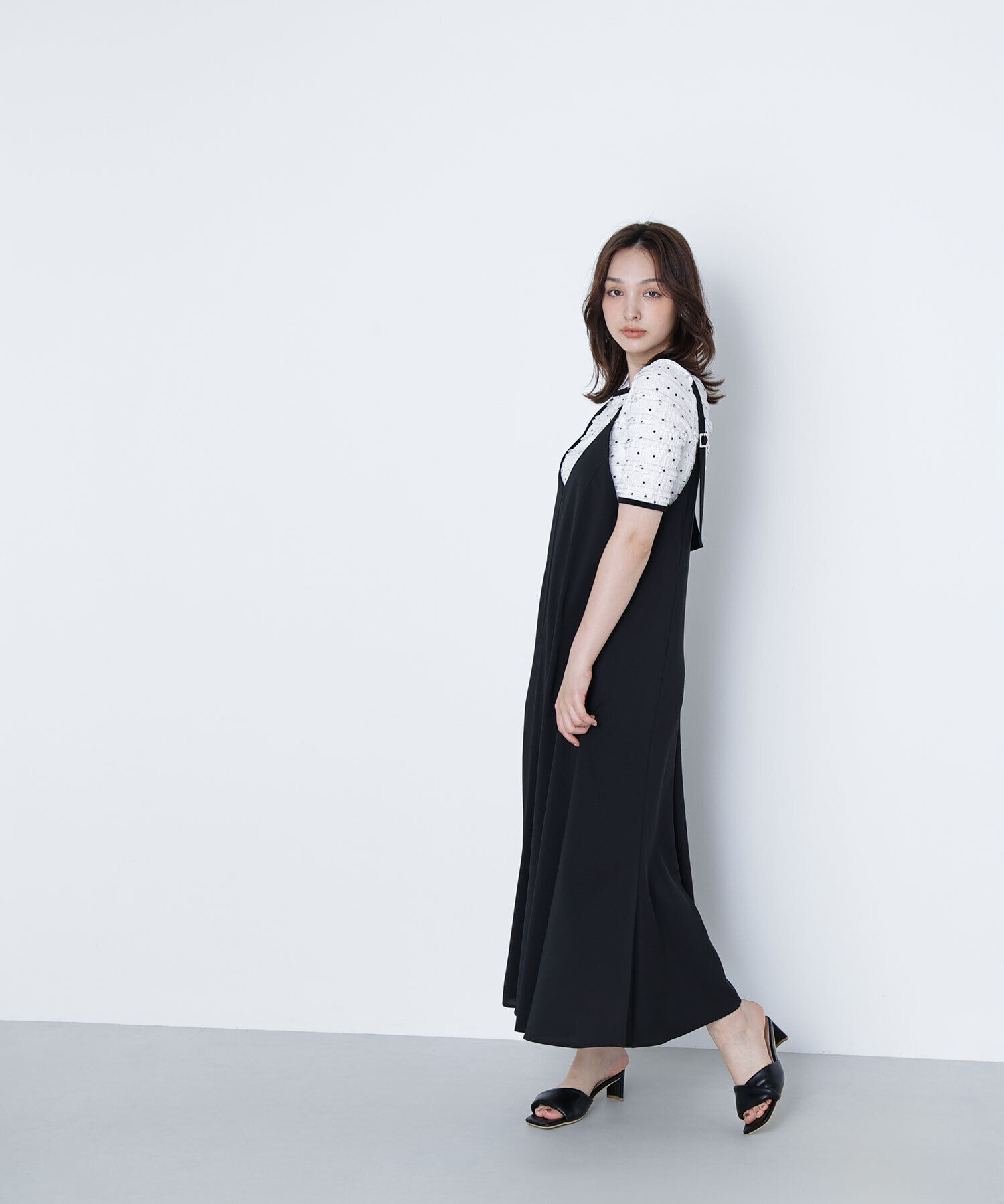  「ドットバイカラーカットソー」|Tシャツ・カットソー|