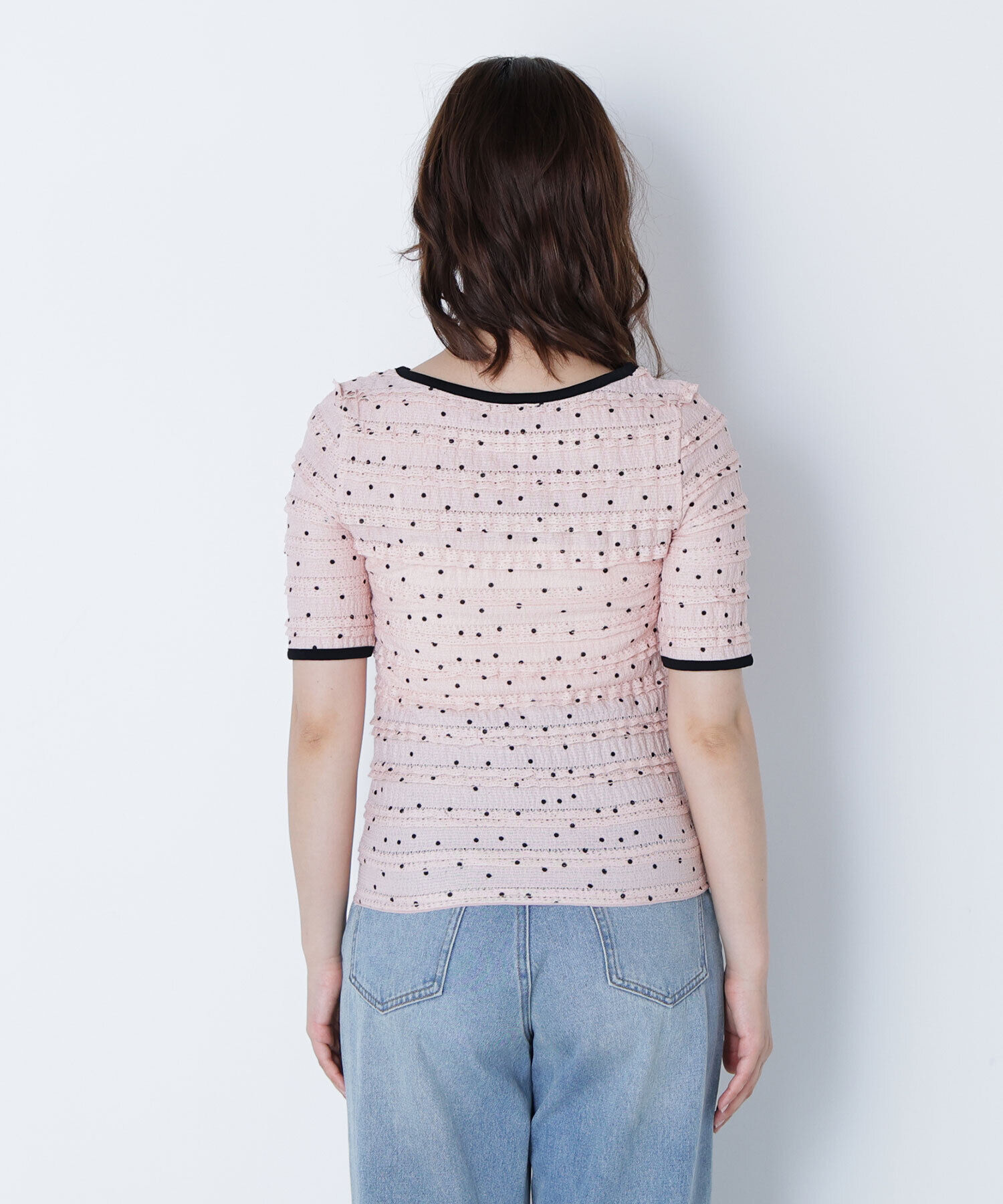  「ドットバイカラーカットソー」|Tシャツ・カットソー|