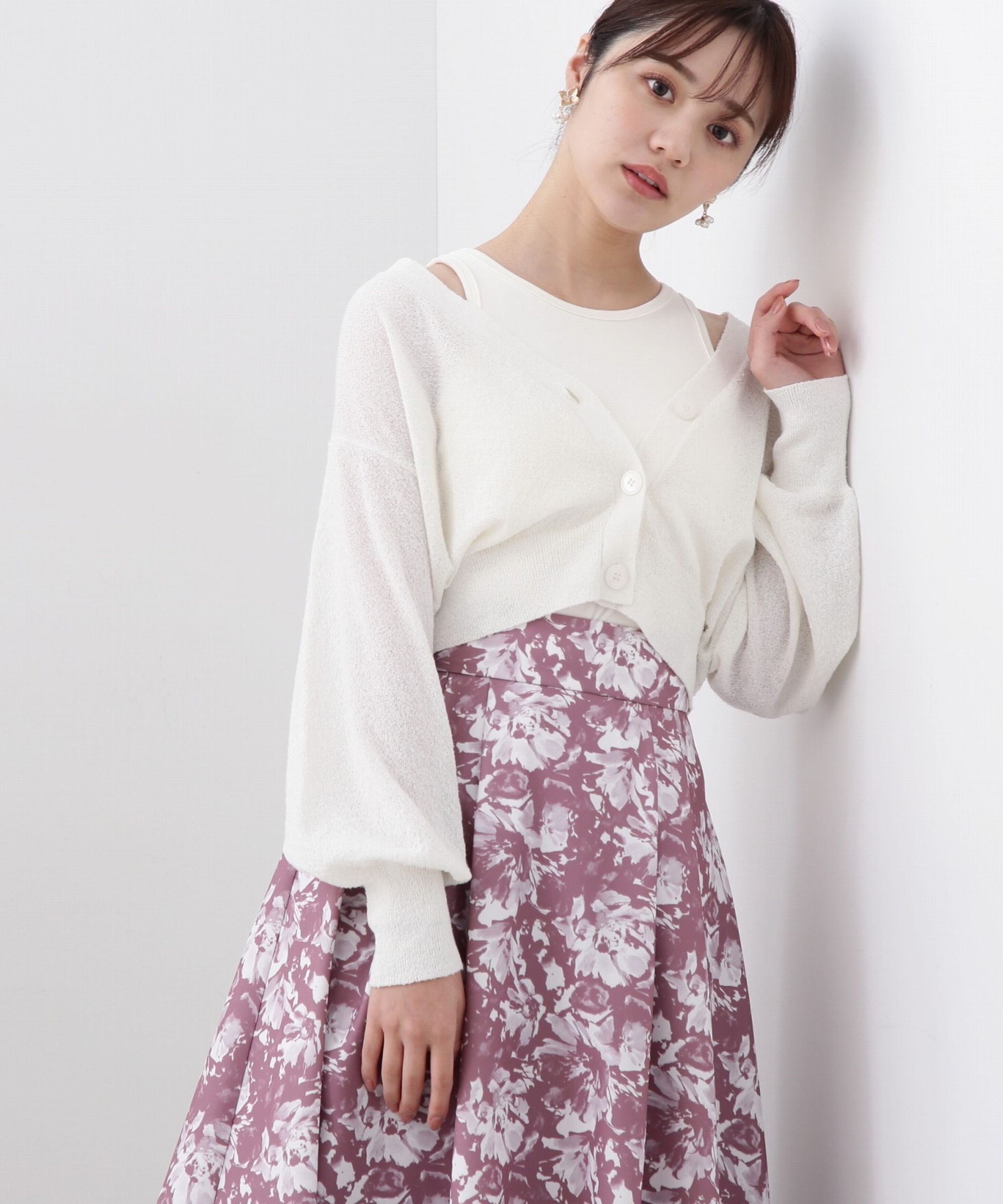 PROPORTION BODY DRESSING「ブークレーショートカーディガン」|カーディガン|