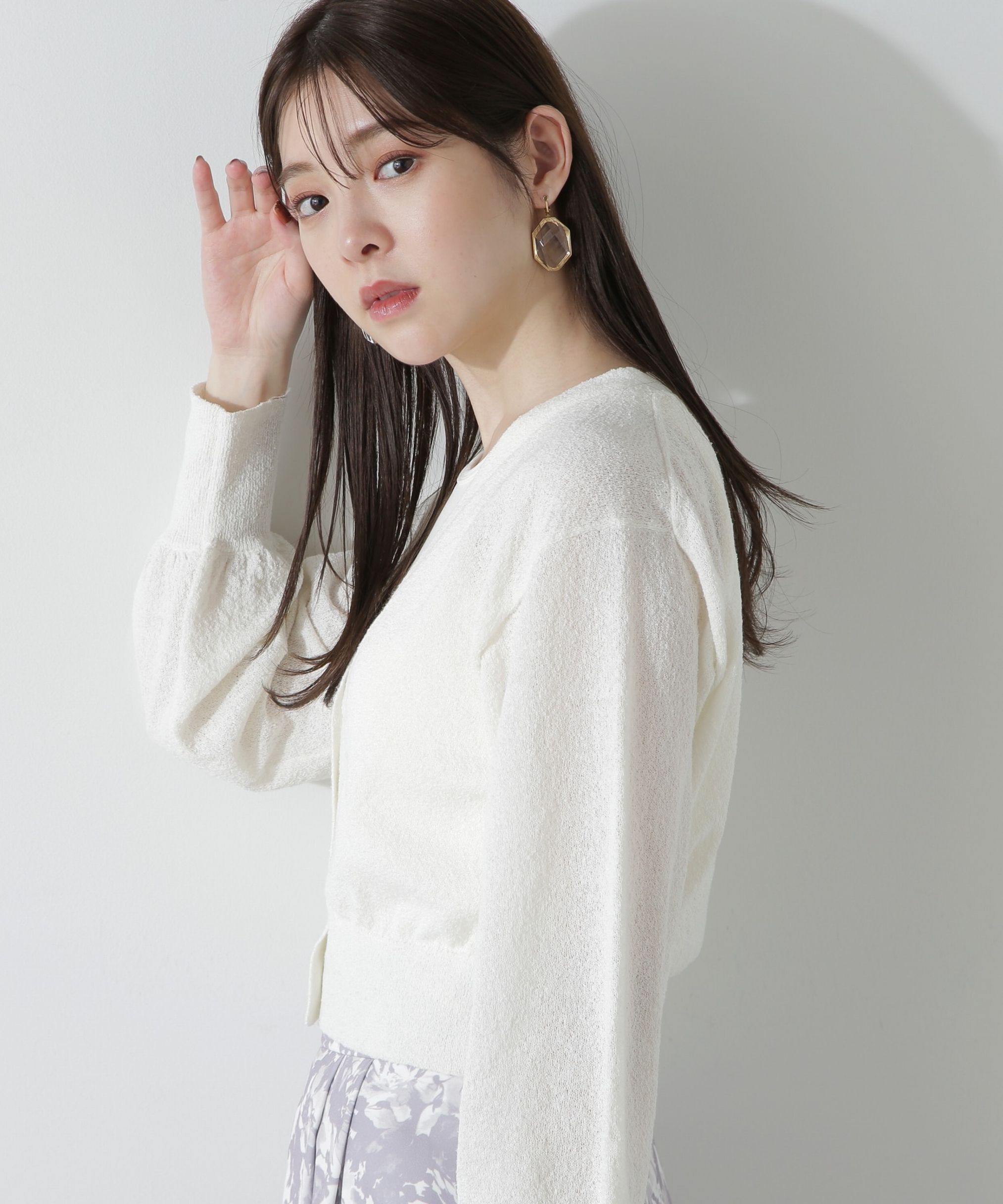 PROPORTION BODY DRESSING「ブークレーショートカーディガン」|カーディガン|