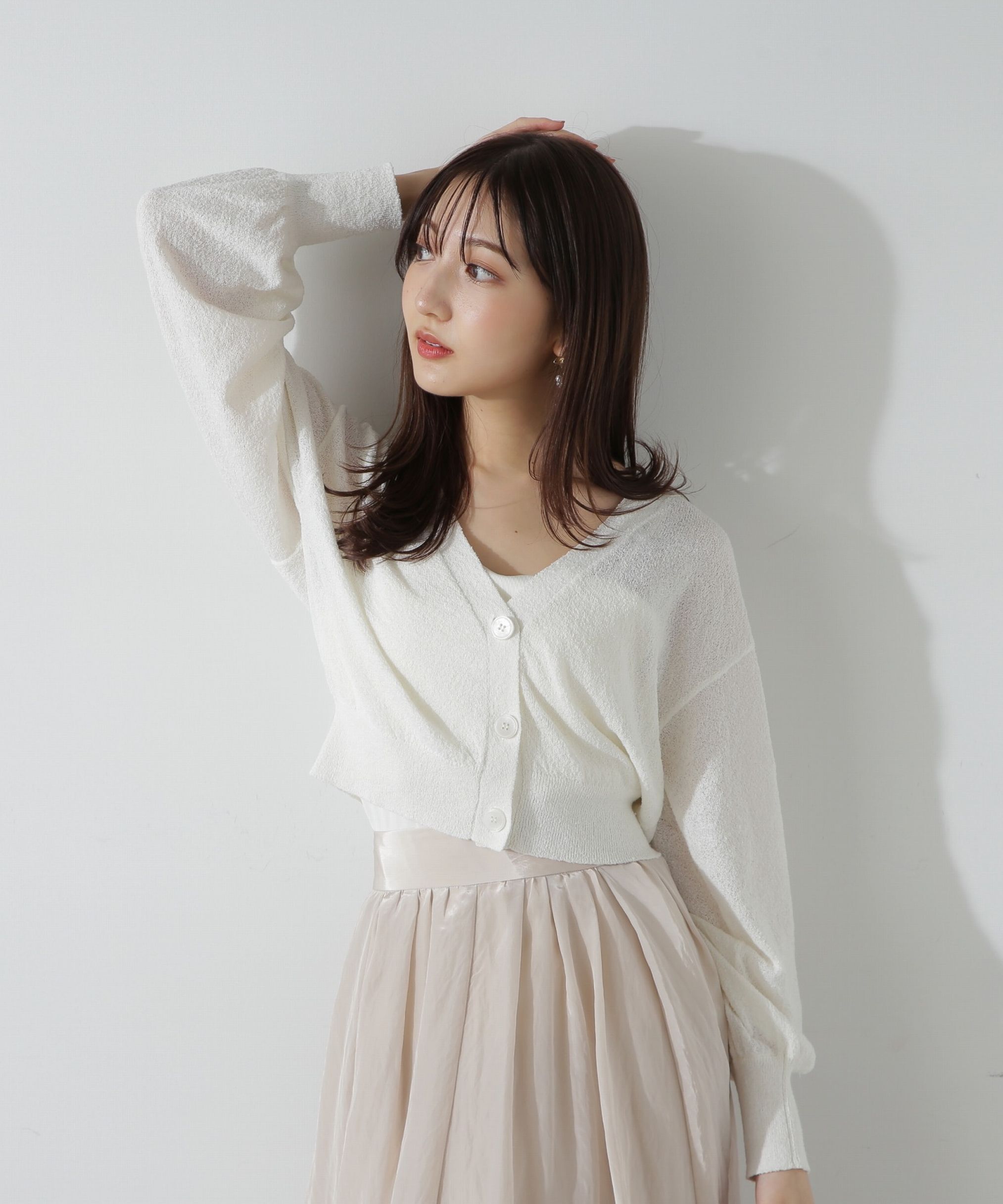 PROPORTION BODY DRESSING「ブークレーショートカーディガン」|カーディガン|