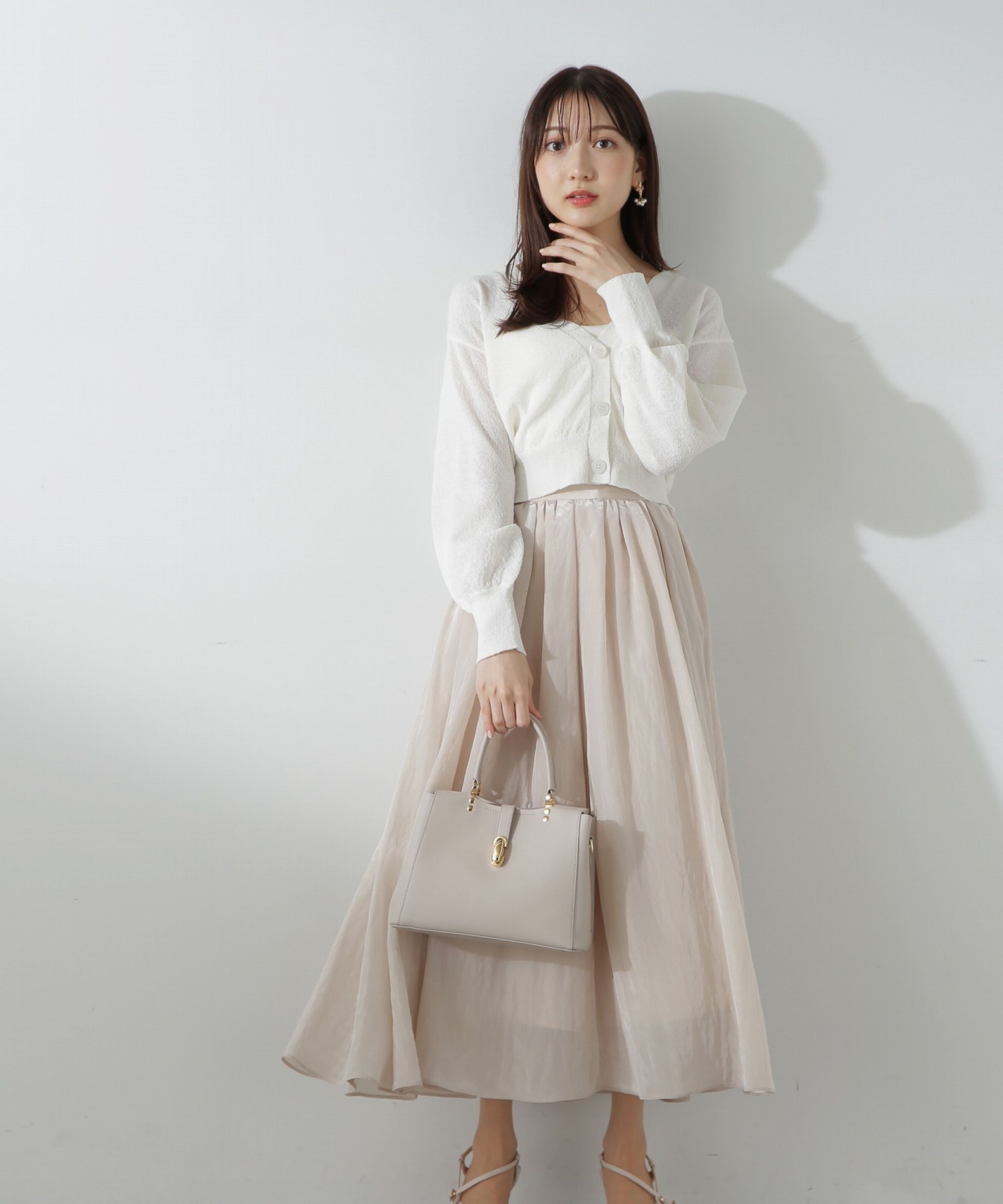 PROPORTION BODY DRESSING「ブークレーショートカーディガン」|カーディガン|