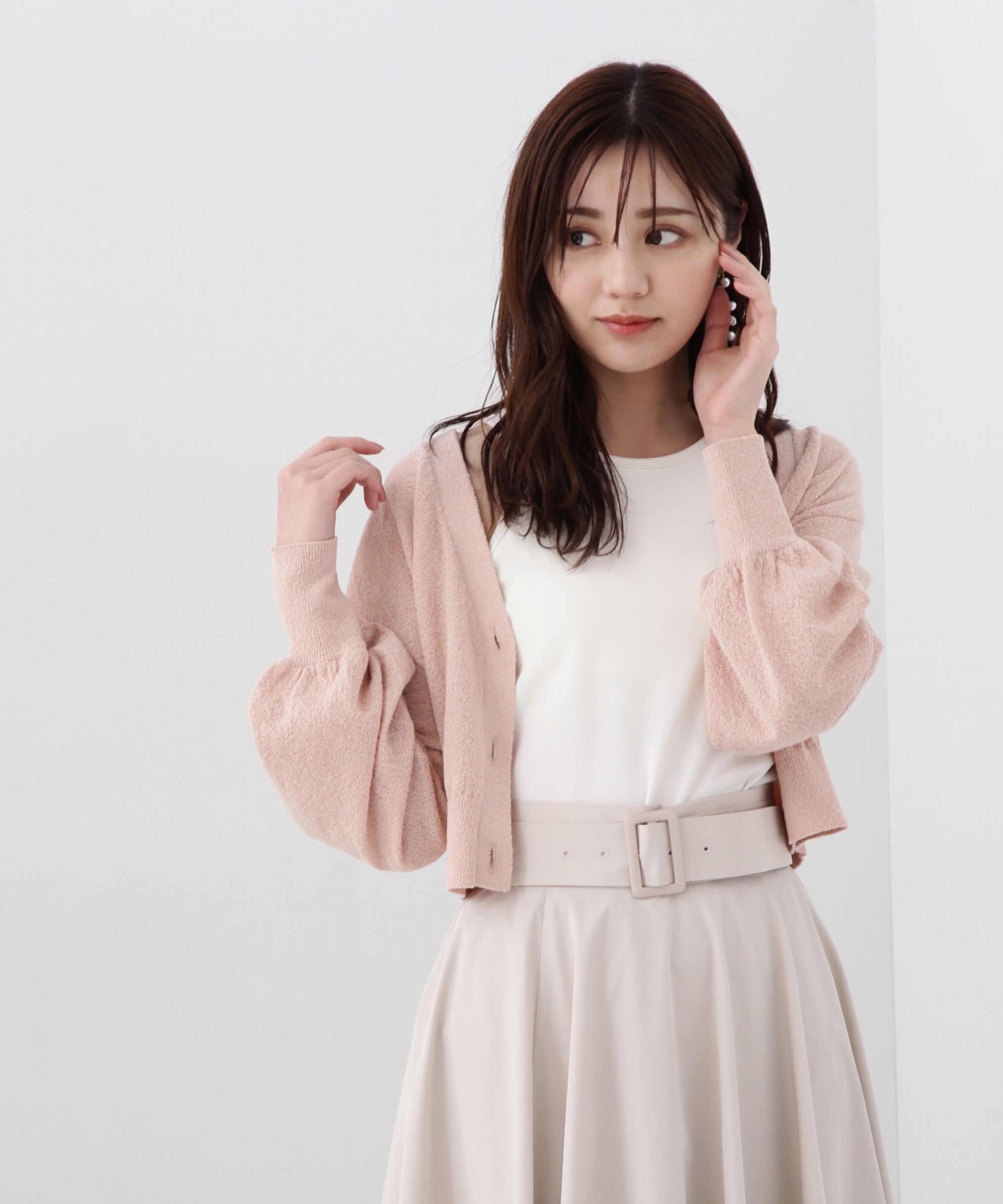 PROPORTION BODY DRESSING「ブークレーショートカーディガン」|カーディガン|