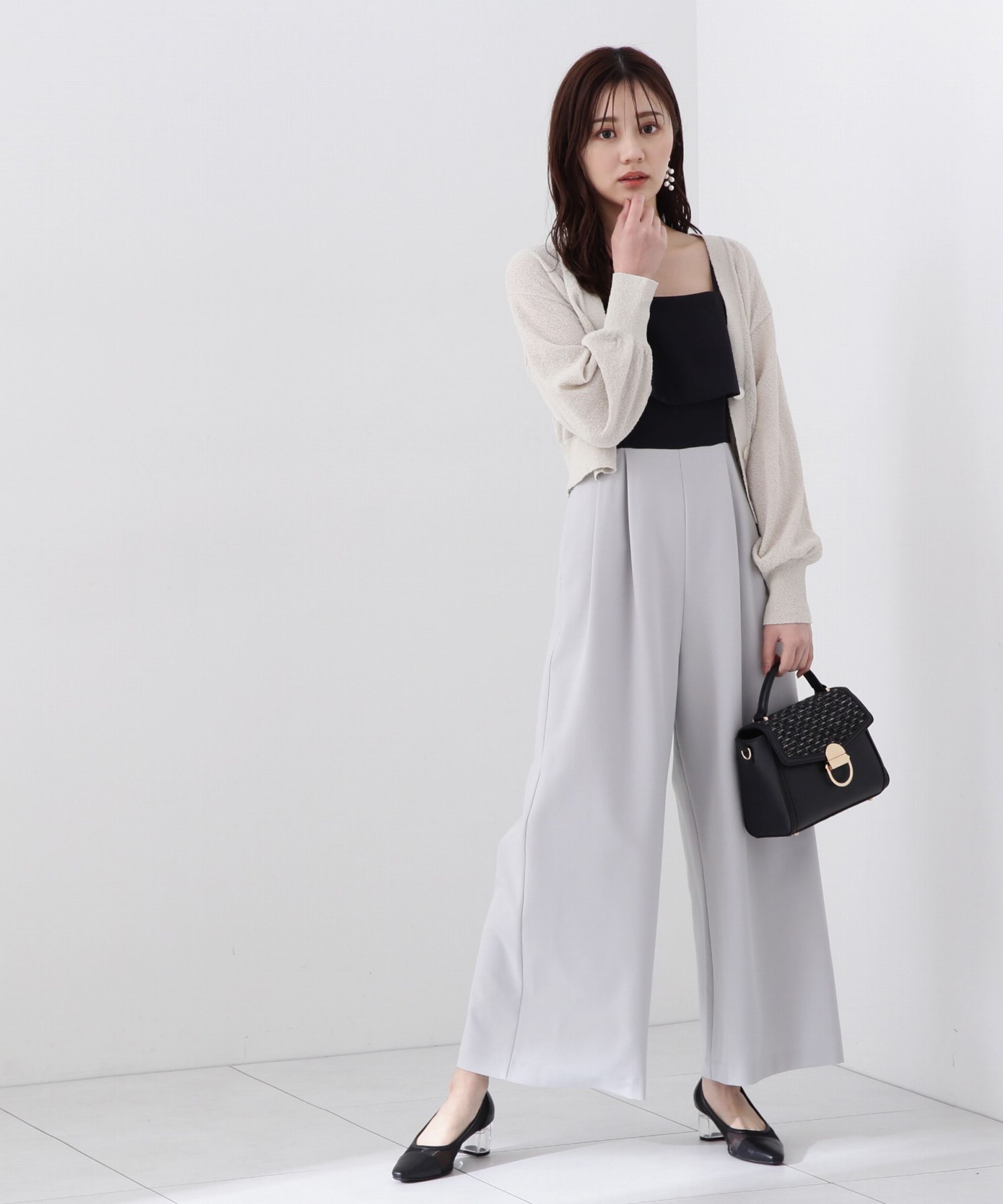 PROPORTION BODY DRESSING「ブークレーショートカーディガン」|カーディガン|