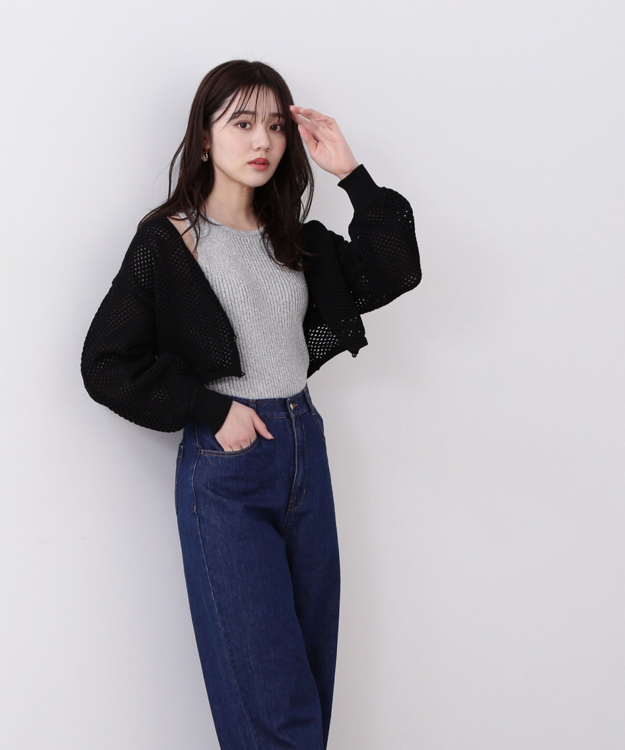 PROPORTION BODY DRESSING「メッシュボレロカーディガン」|カーディガン|
