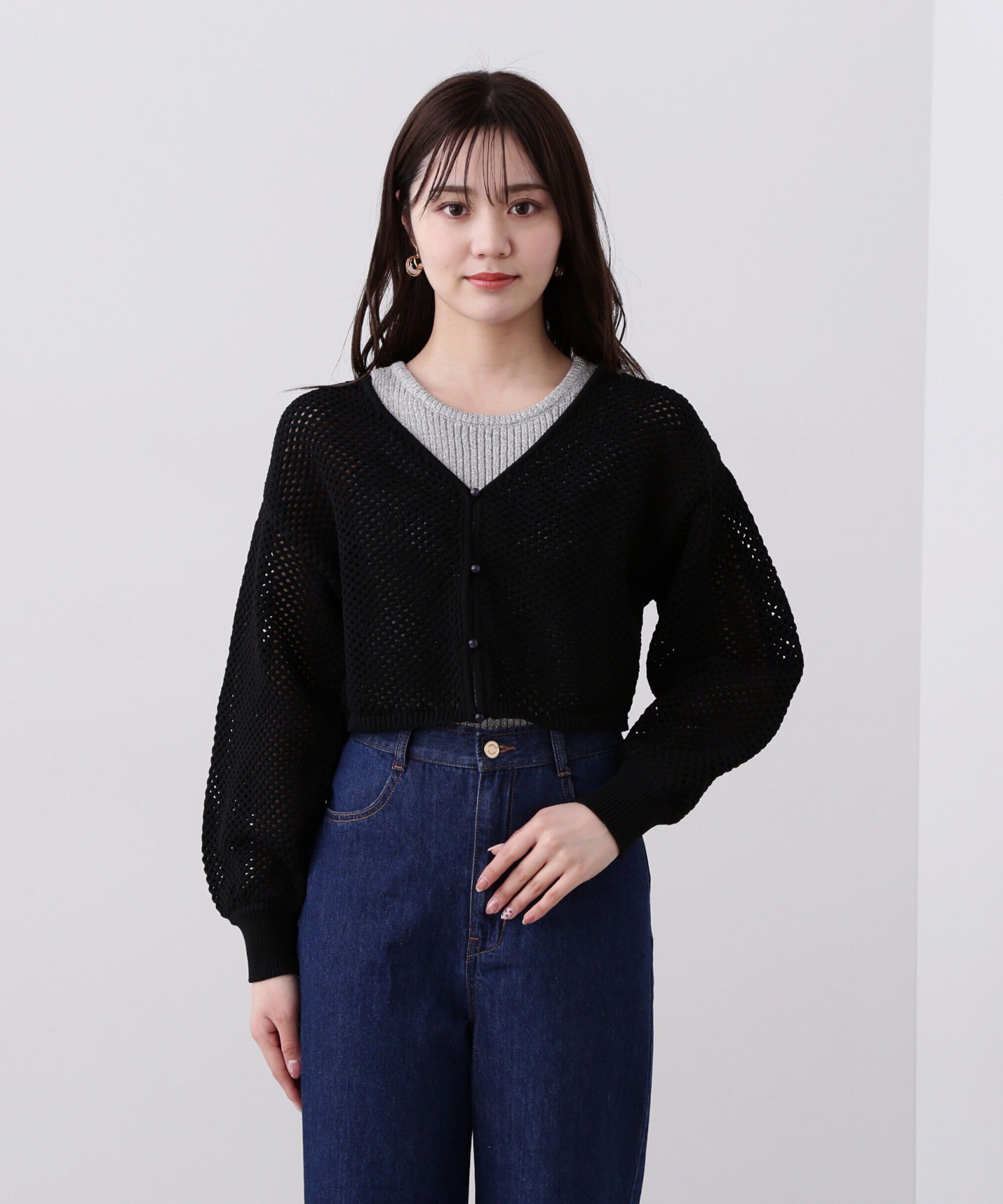 PROPORTION BODY DRESSING「メッシュボレロカーディガン」|カーディガン|