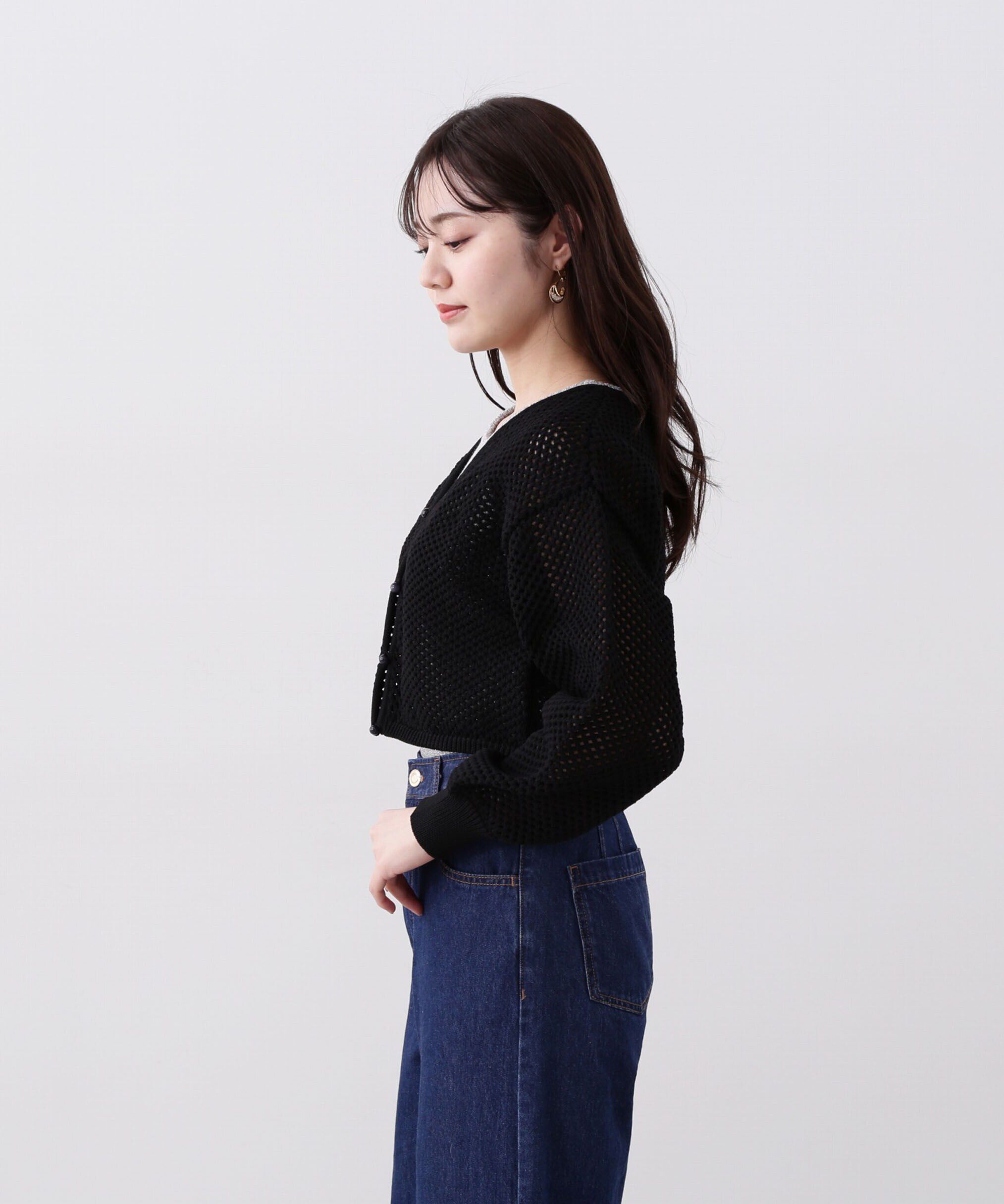 PROPORTION BODY DRESSING「メッシュボレロカーディガン」|カーディガン|