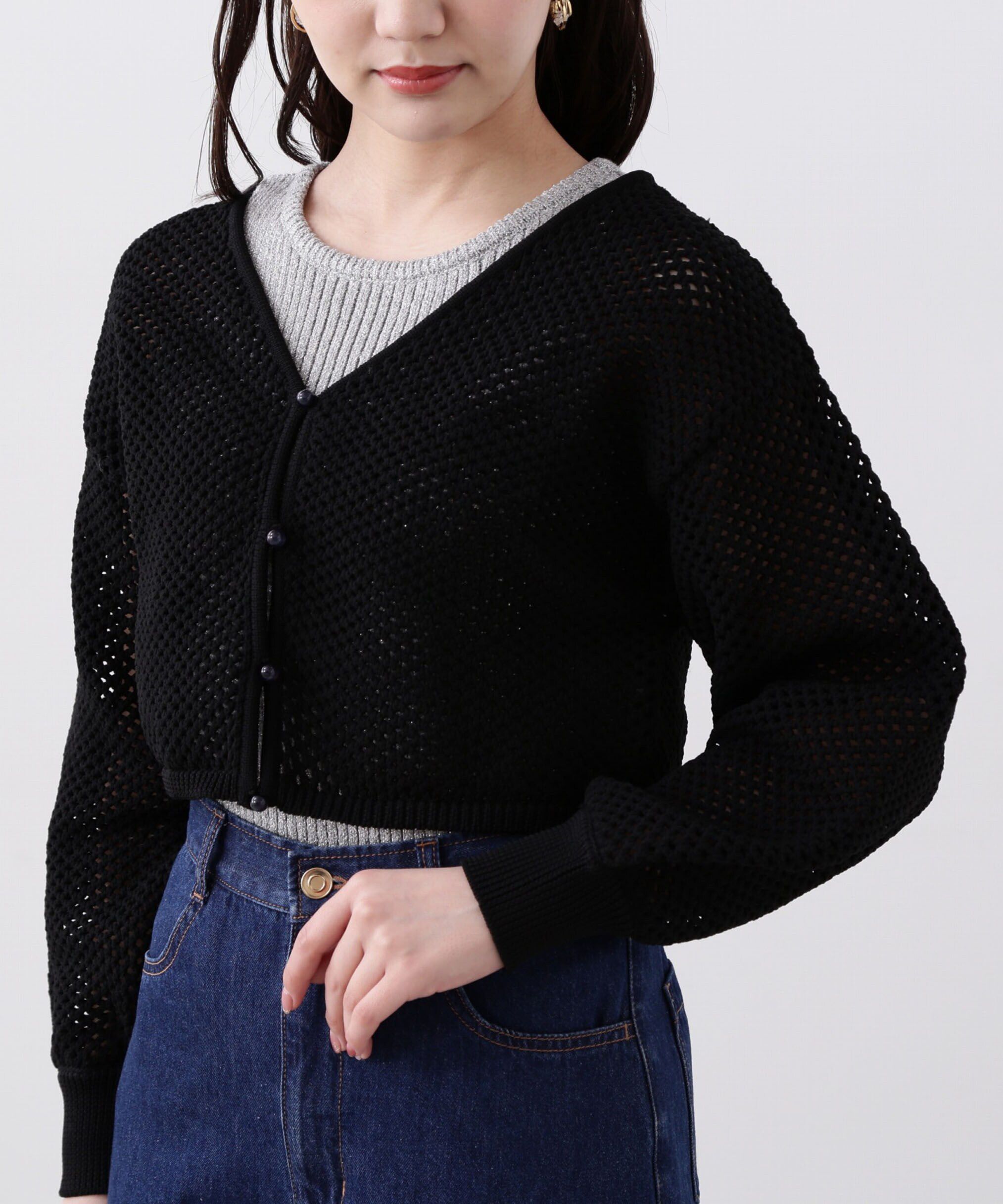 PROPORTION BODY DRESSING「メッシュボレロカーディガン」|カーディガン|