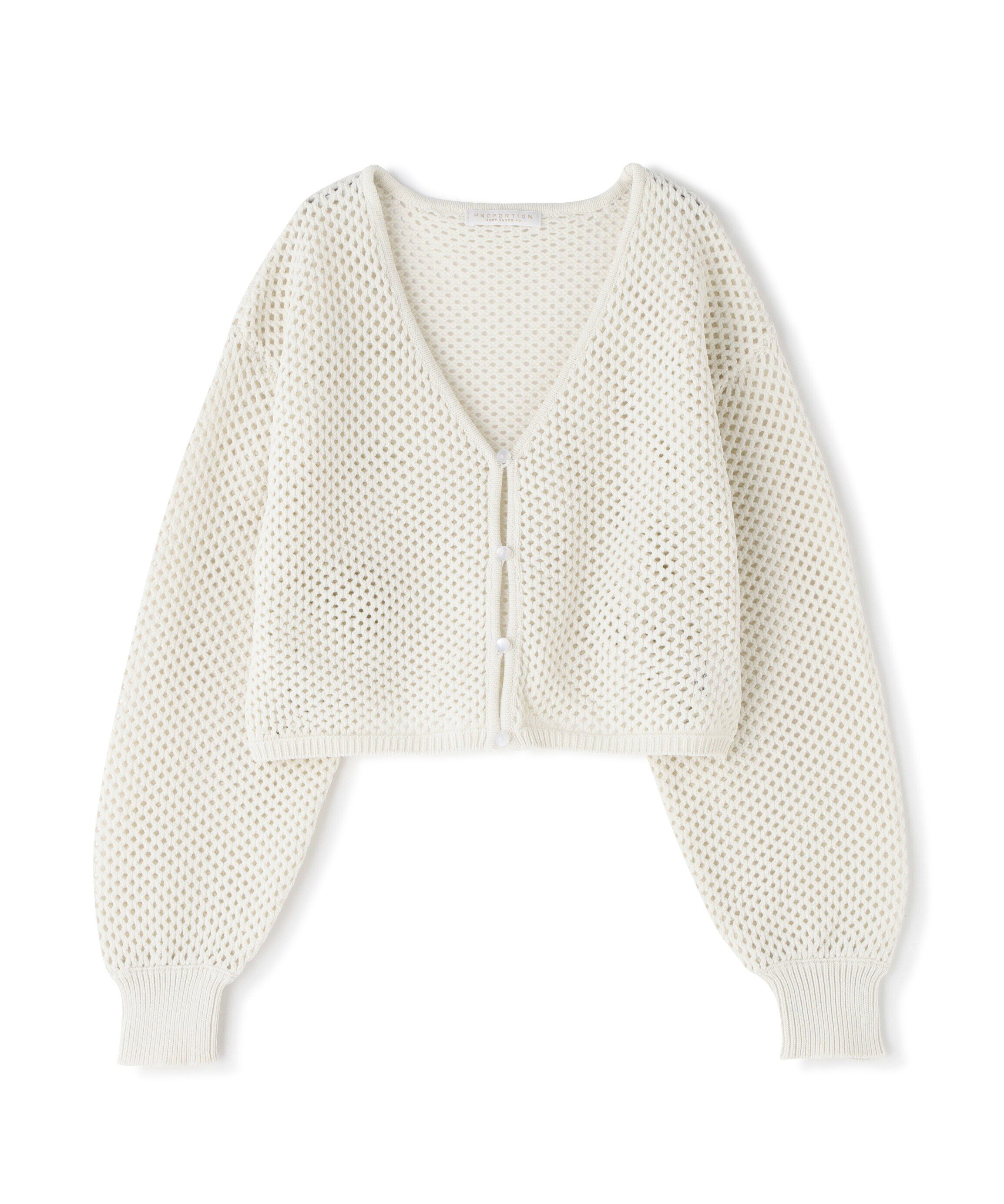 PROPORTION BODY DRESSING「メッシュボレロカーディガン」|カーディガン|