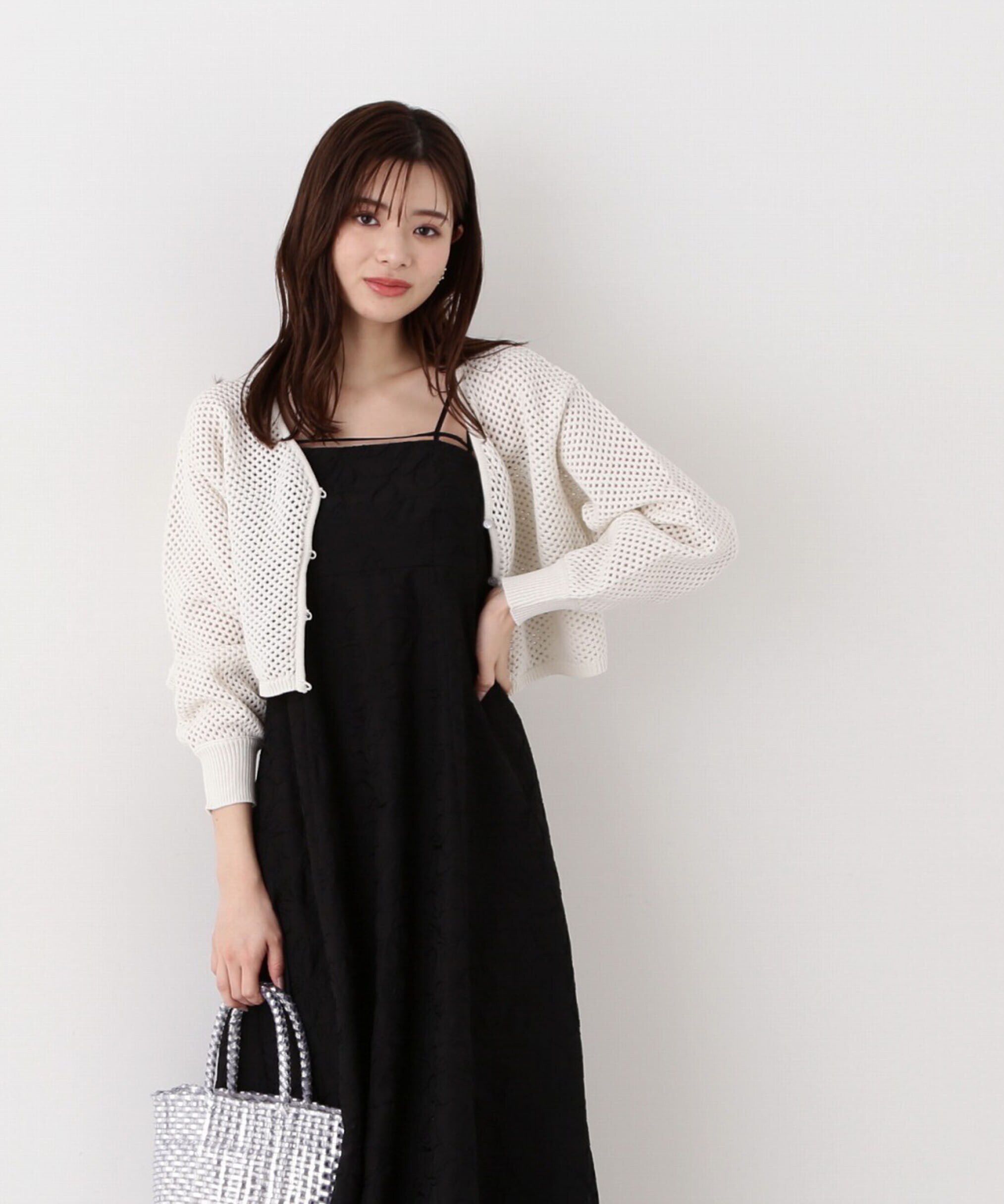 PROPORTION BODY DRESSING「メッシュボレロカーディガン」|カーディガン|