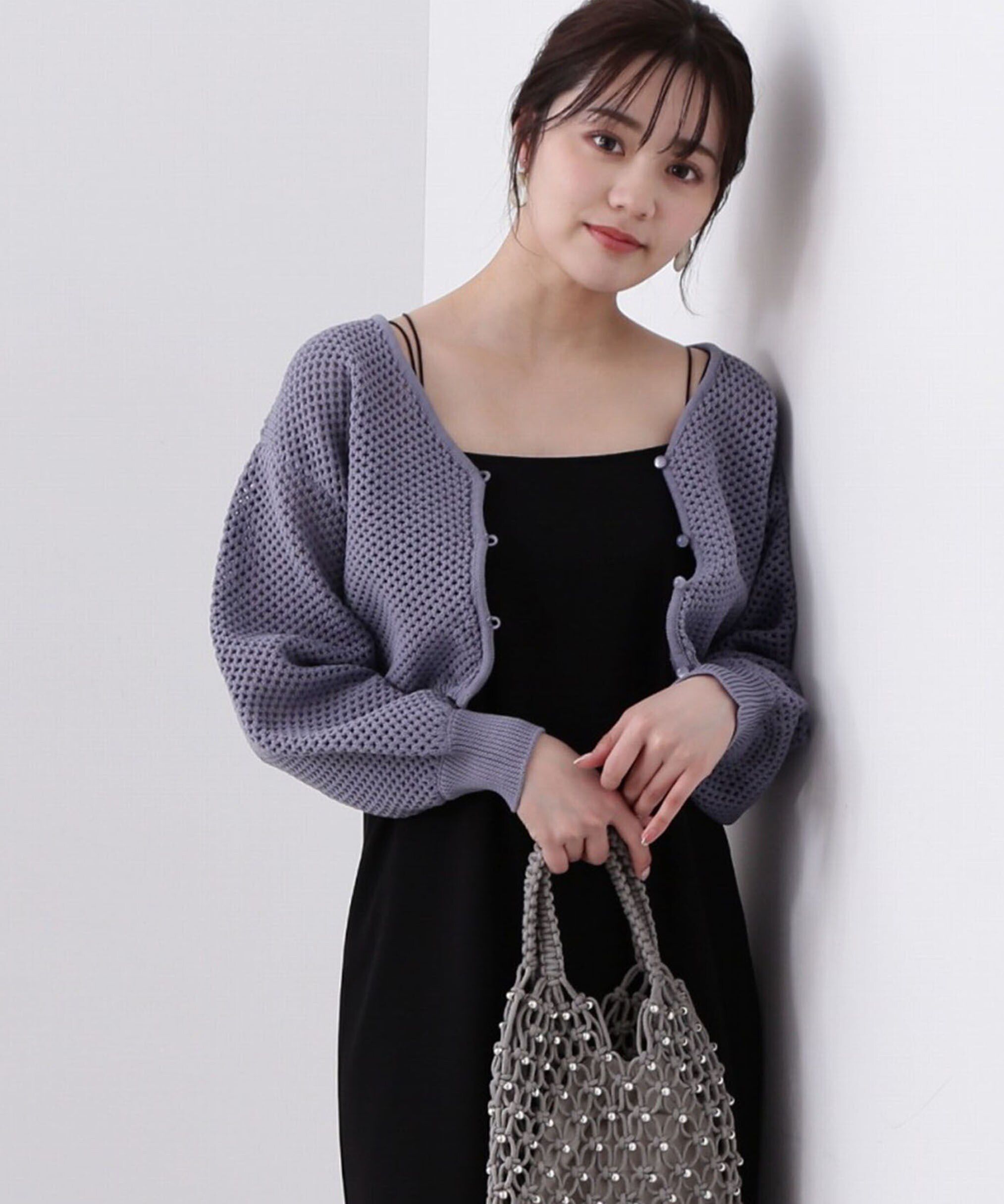 PROPORTION BODY DRESSING「メッシュボレロカーディガン」|カーディガン|