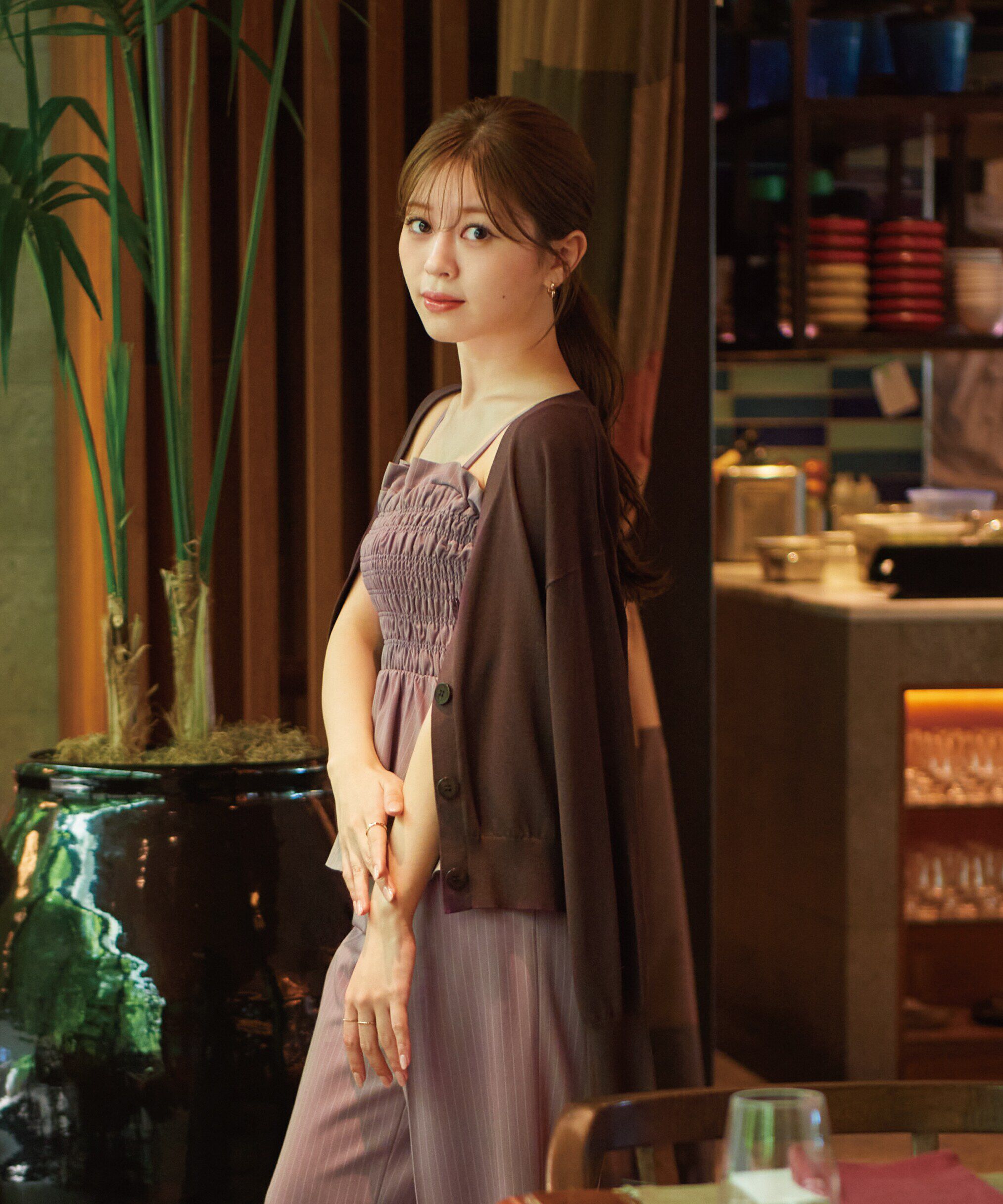 PROPORTION BODY DRESSING「ベーシックカーデ24AW」|カーディガン|ブラウン