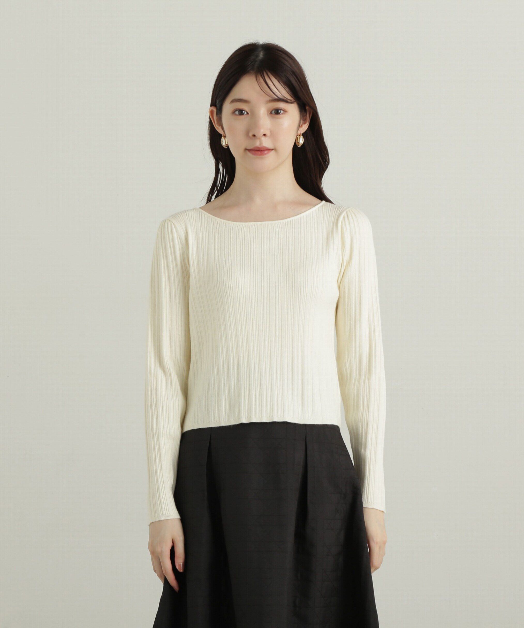 PROPORTION BODY DRESSING「バックリボンリブニット」|ニット・セーター|