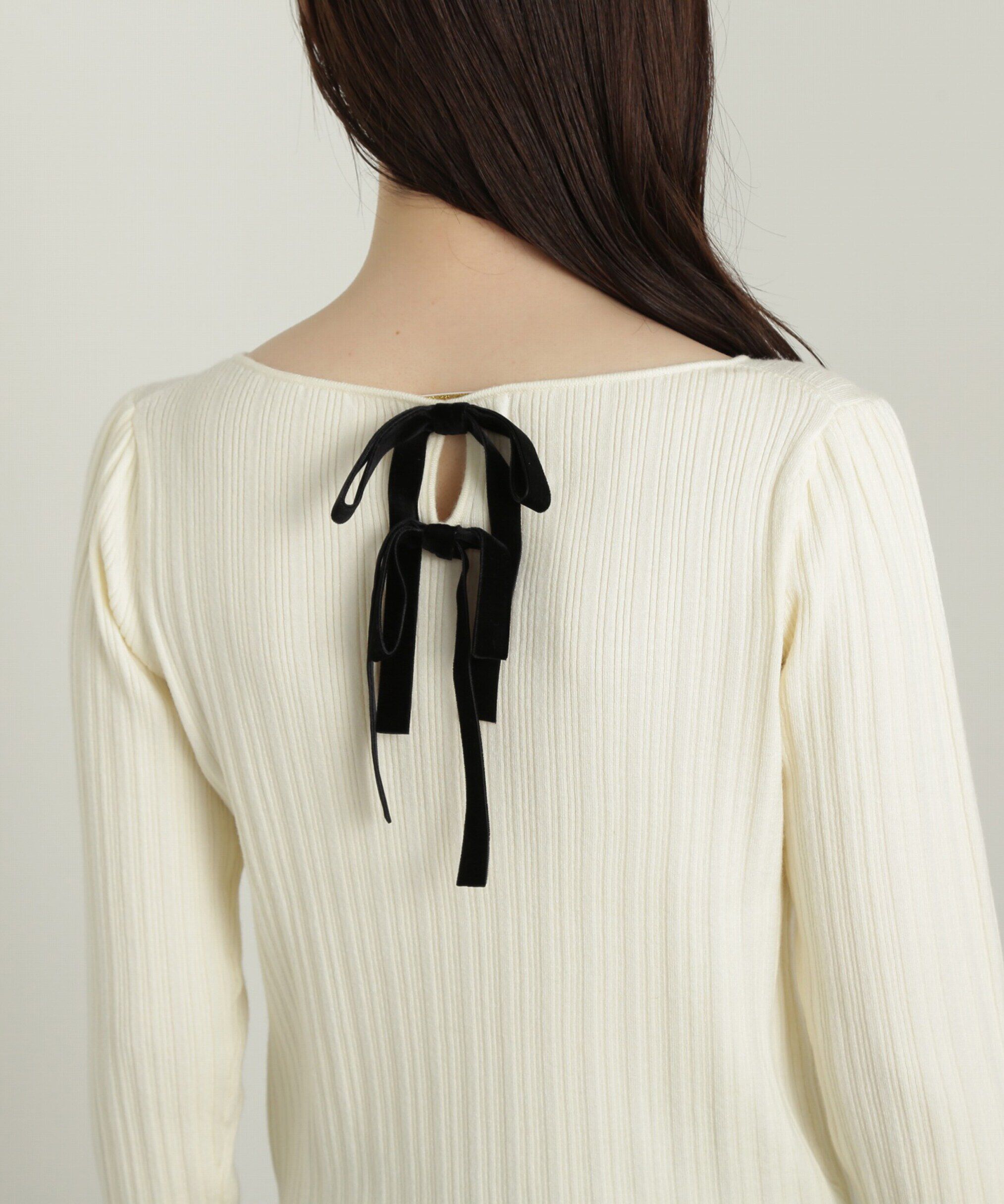 PROPORTION BODY DRESSING「バックリボンリブニット」|ニット・セーター|