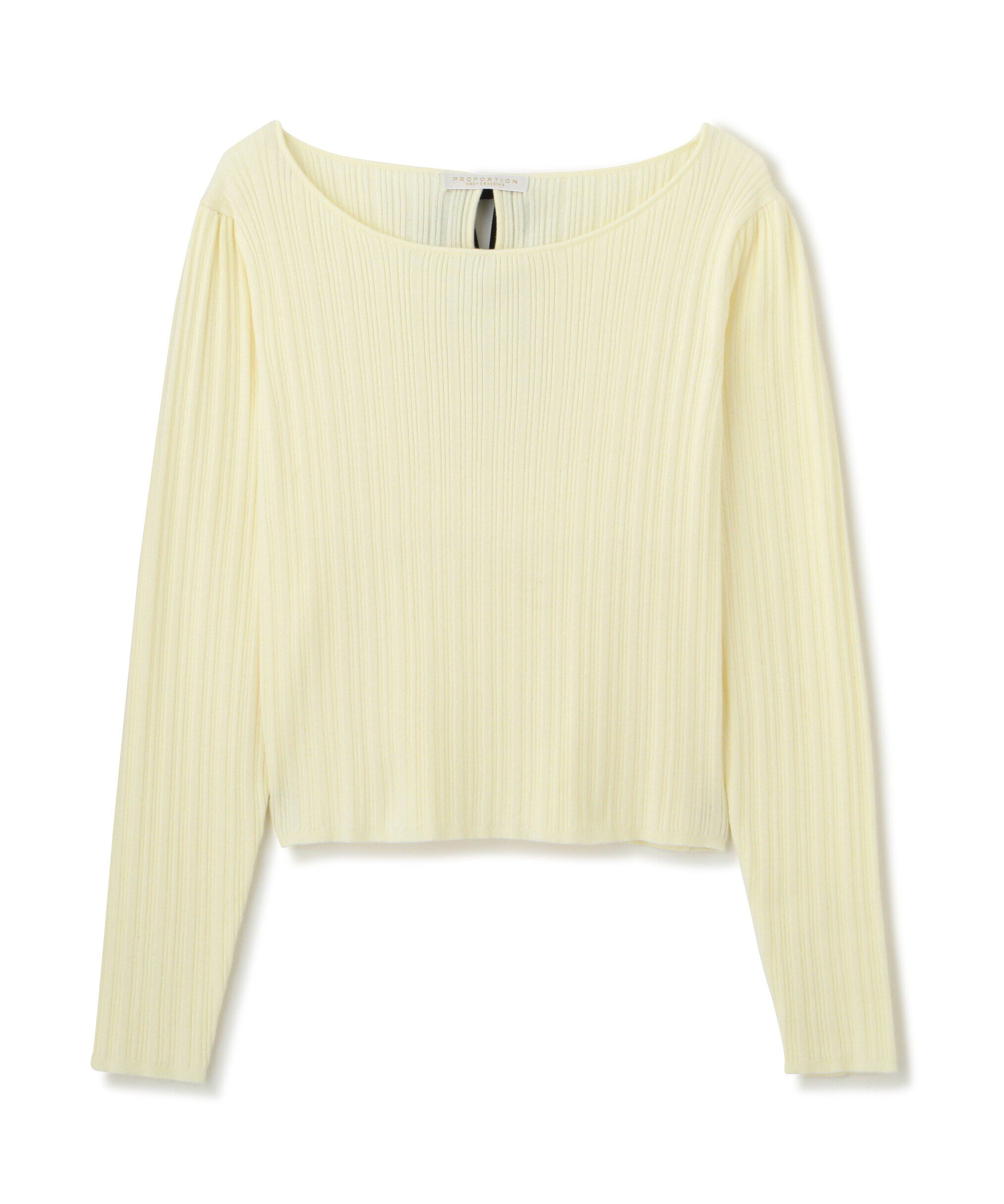 PROPORTION BODY DRESSING「バックリボンリブニット」|ニット・セーター|